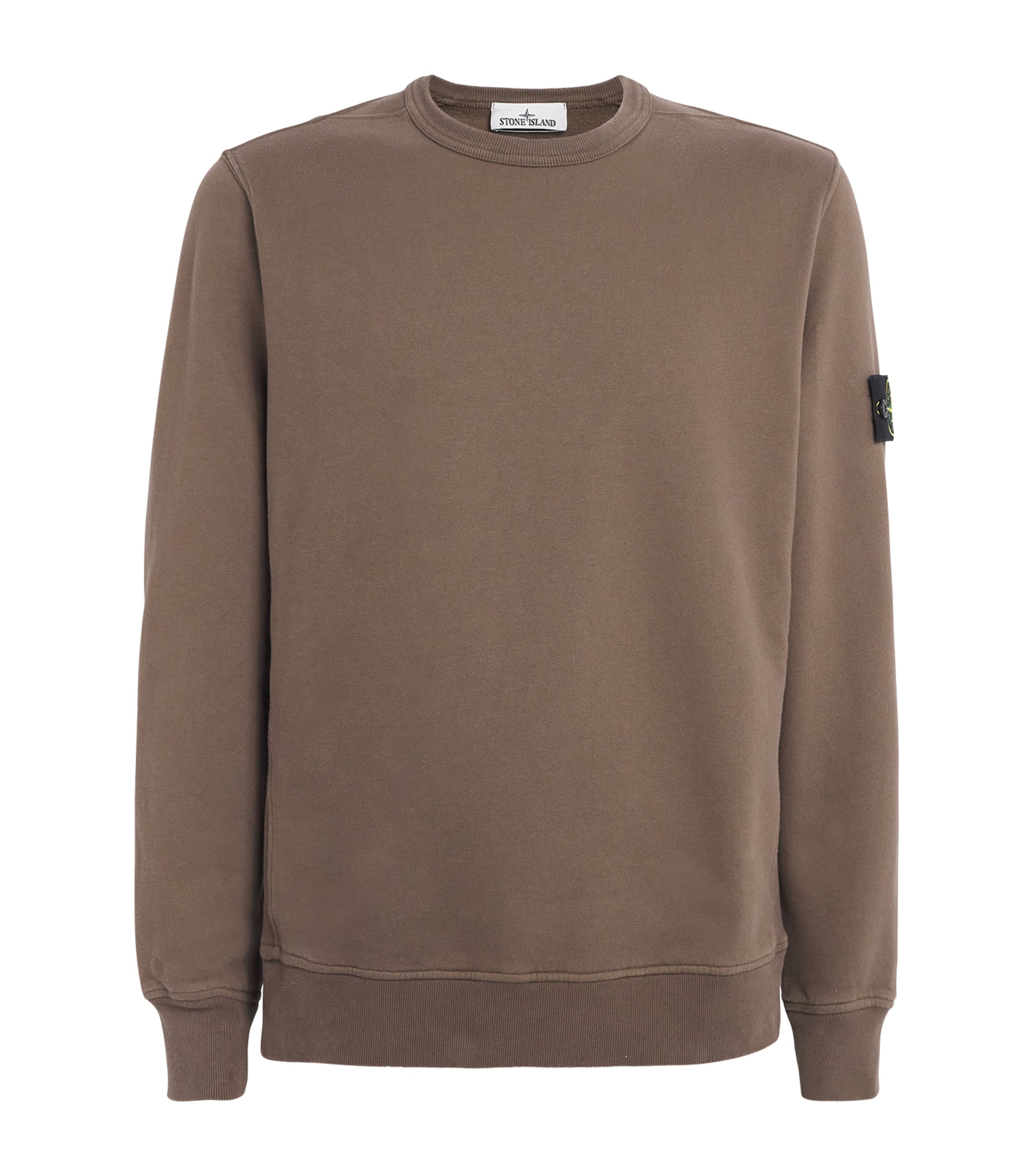 Stone Island Mens Cotton Compass Logo Sweatshirt
