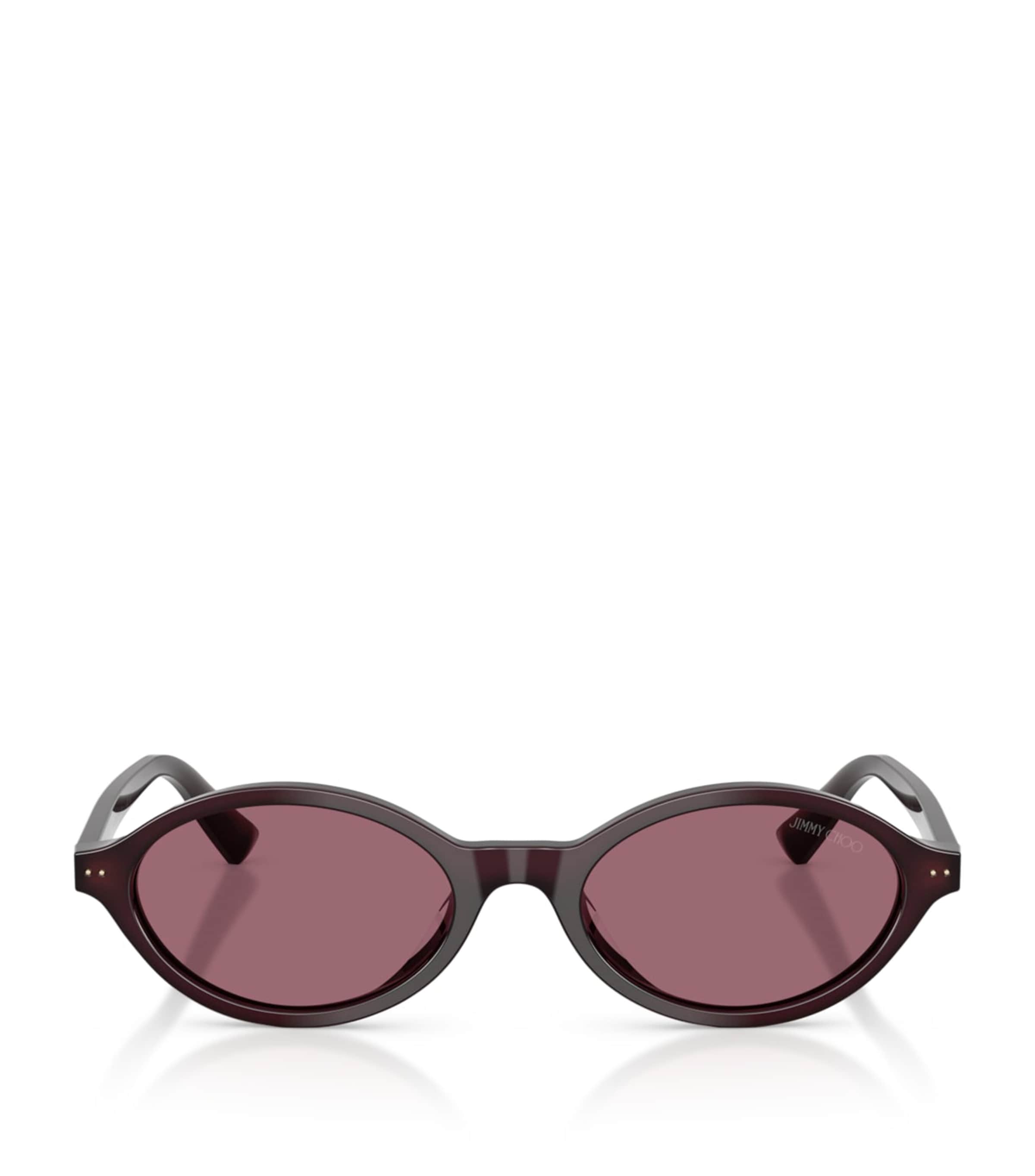 Jimmy Choo Oval Sunglasses Purple