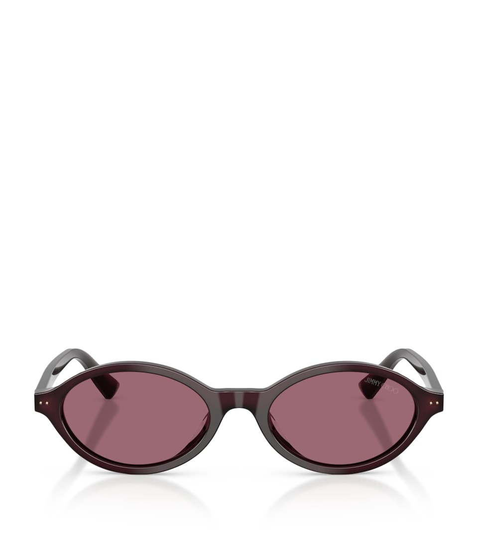 Jimmy Choo Oval Sunglasses Purple