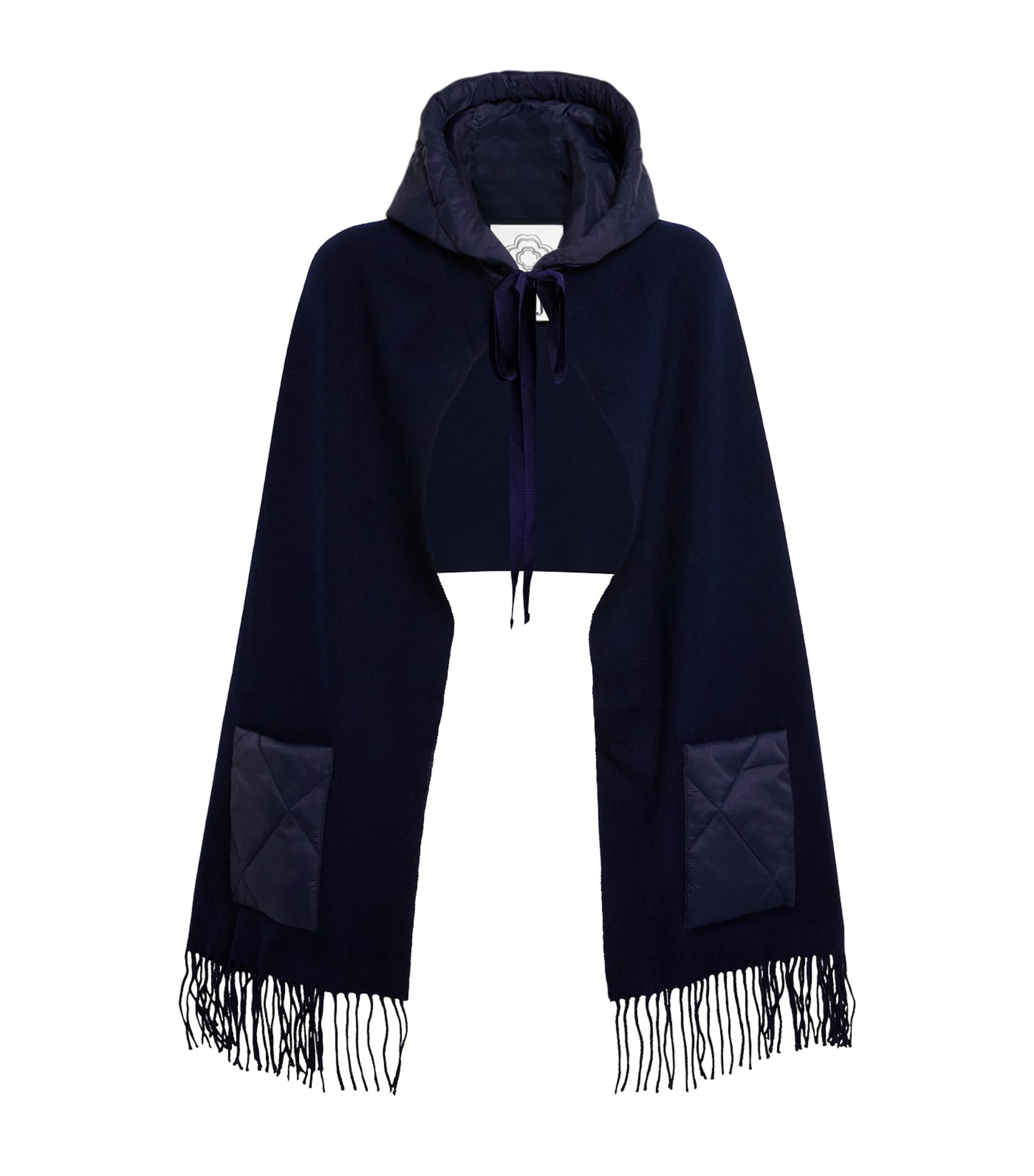Wool Hooded Poncho