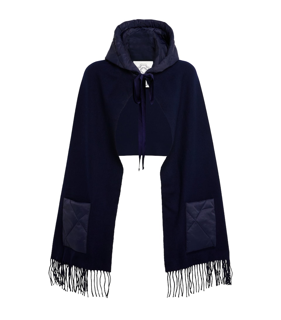 Wool Hooded Poncho
