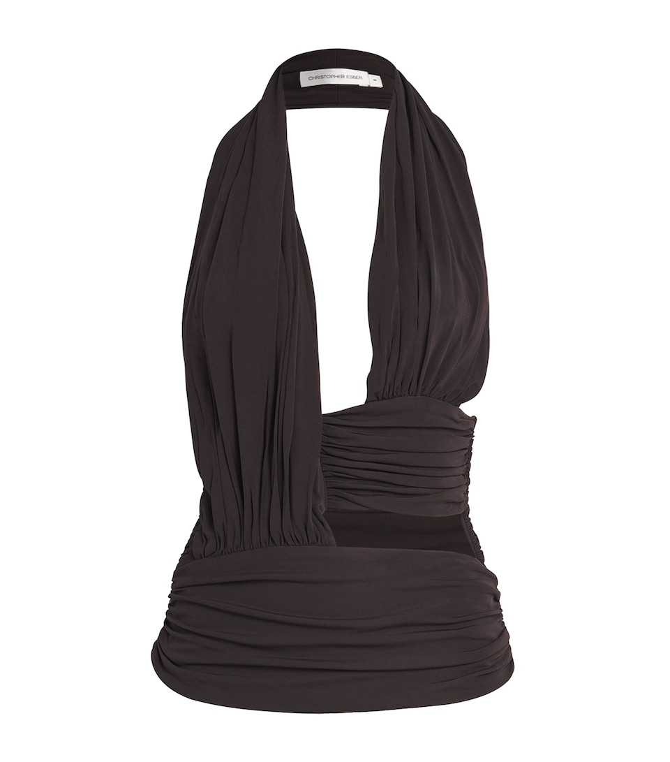 Jersey Draped Cummerbund Top