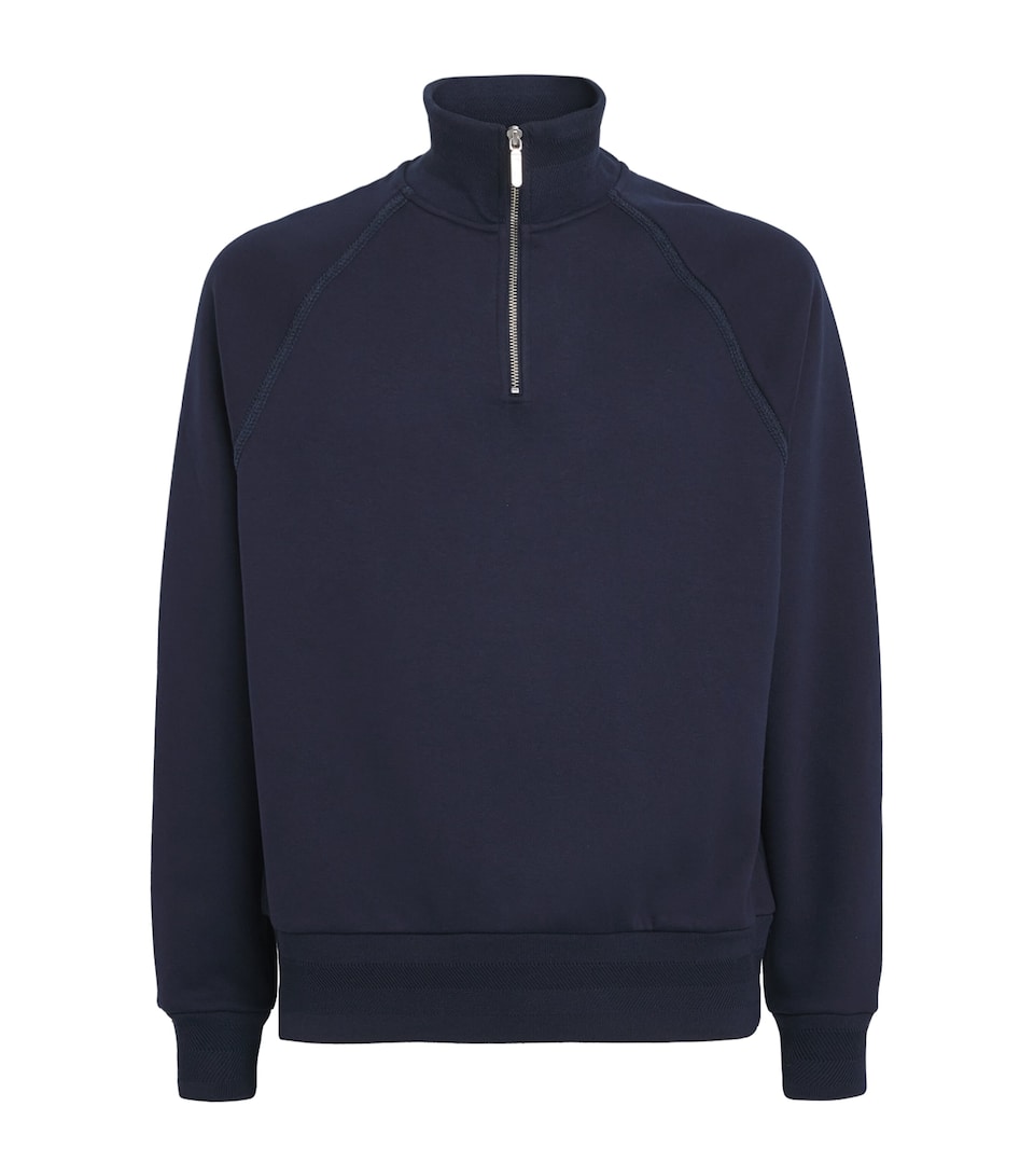 CHÉ Mens Varez Quarter-Zip Sweatshirt Navy
