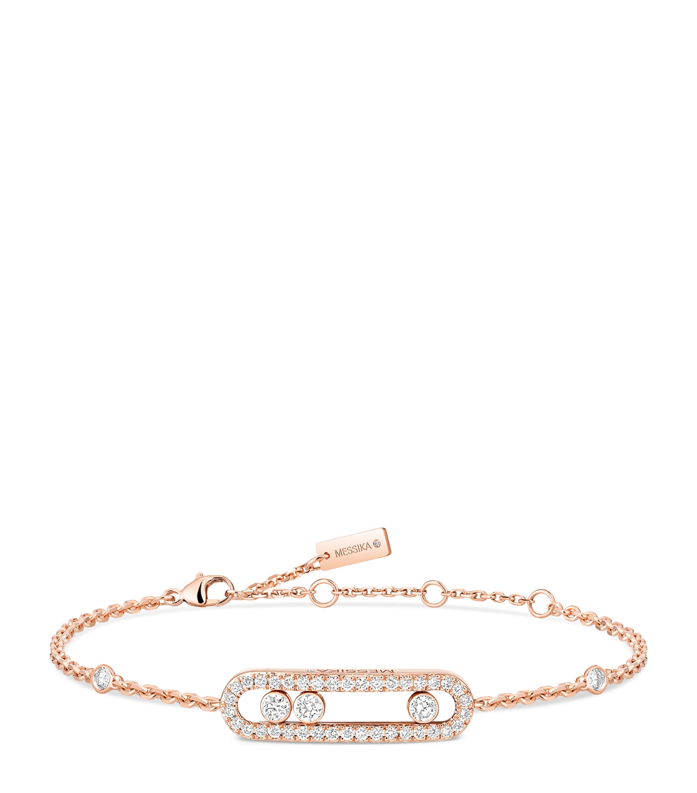Messika Move Classique Pink Gold and Diamond Bracelet (0.29ct) Pink Gold