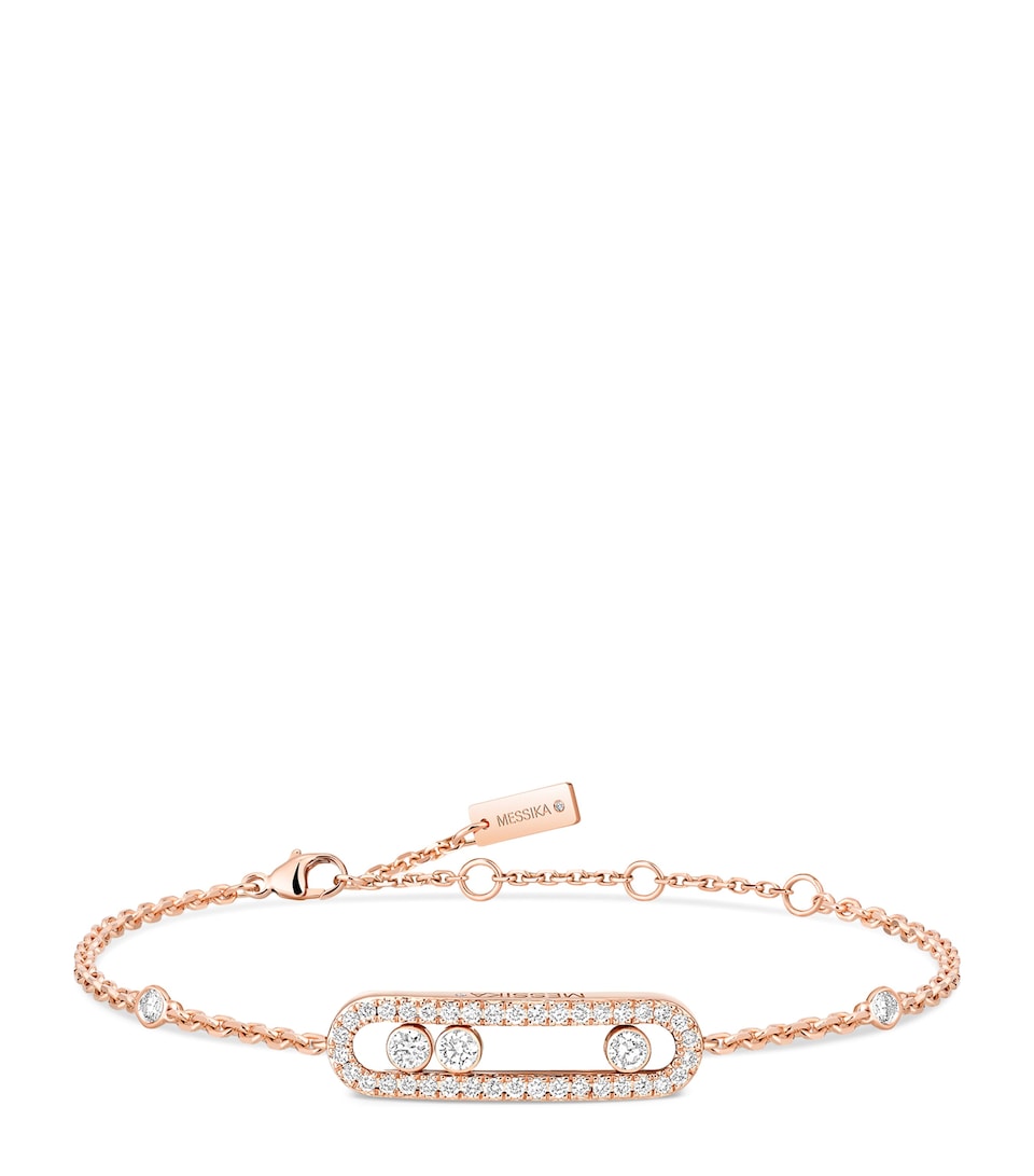 Messika Move Classique Pink Gold and Diamond Bracelet Pink Gold