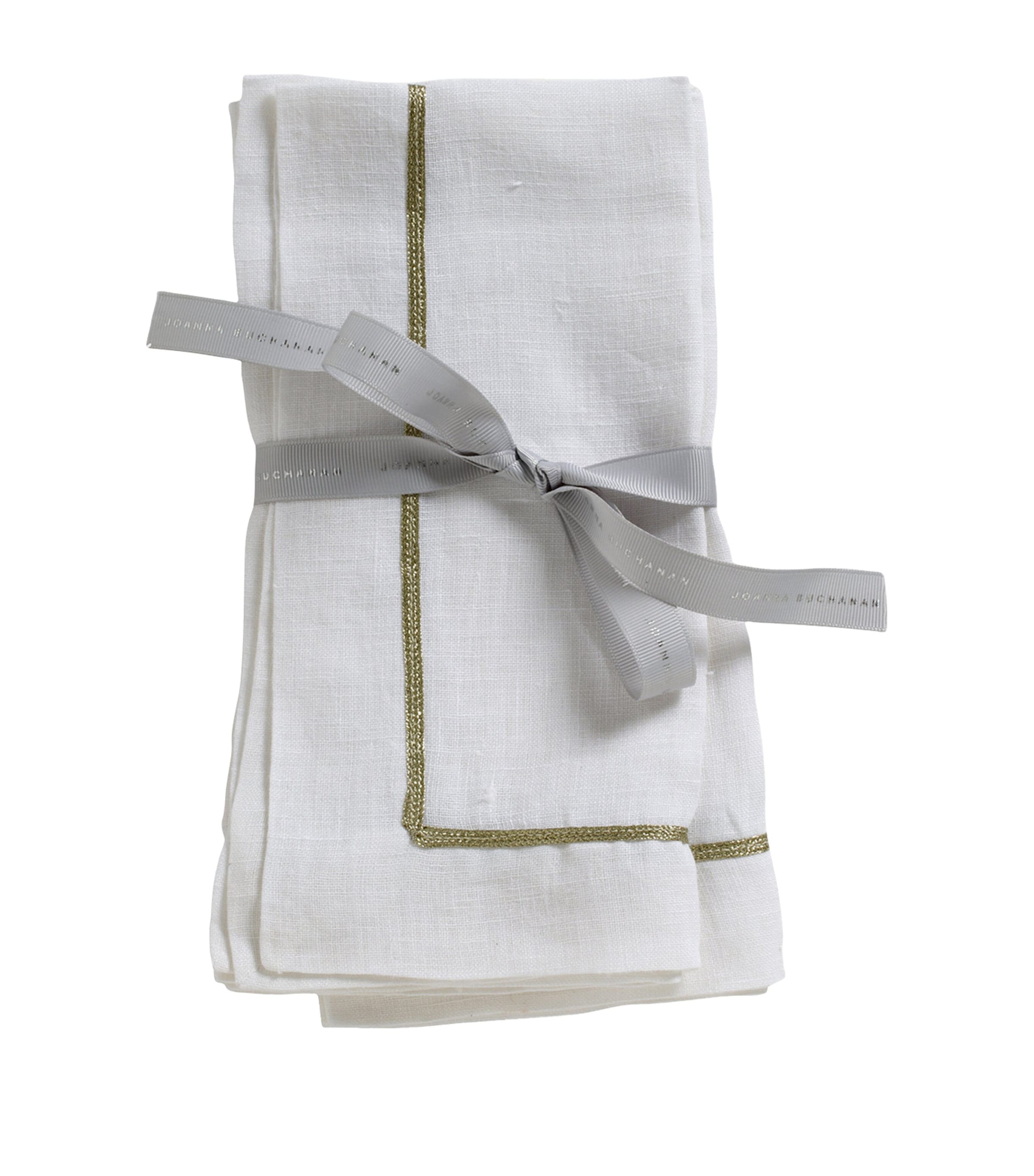 Set of 2 Linen Embroidered Napkins