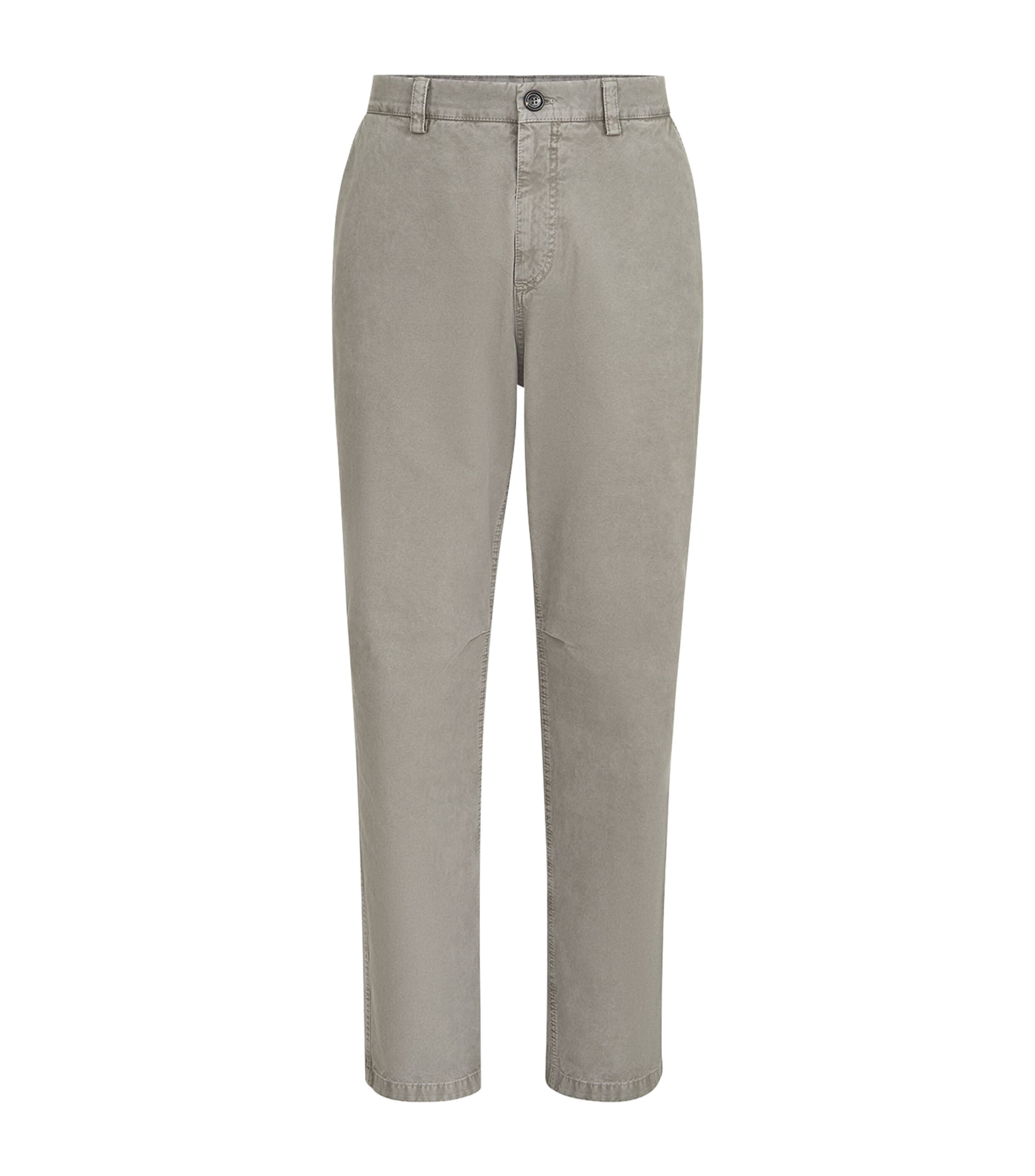 Brunello Cucinelli Mens Peached Cotton Gabardine Trousers