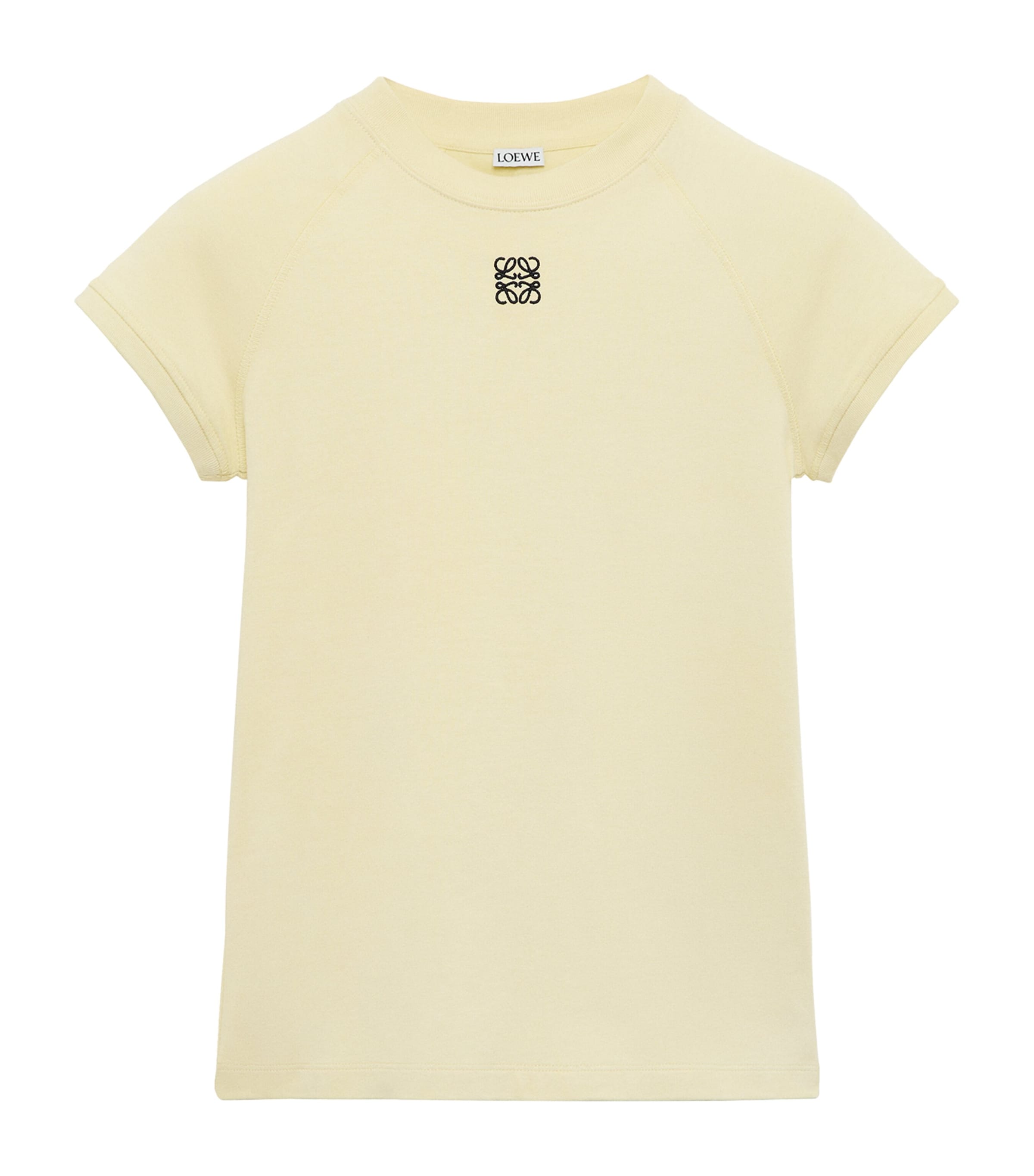 LOEWE Womens Cotton-Blend Baby T-Shirt Light Yellow