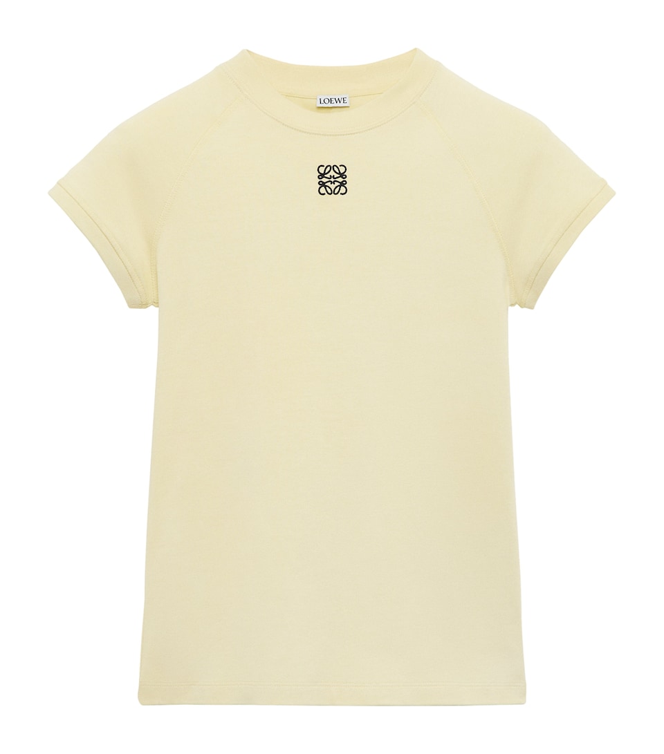 LOEWE Womens Cotton-Blend Baby T-Shirt Light Yellow
