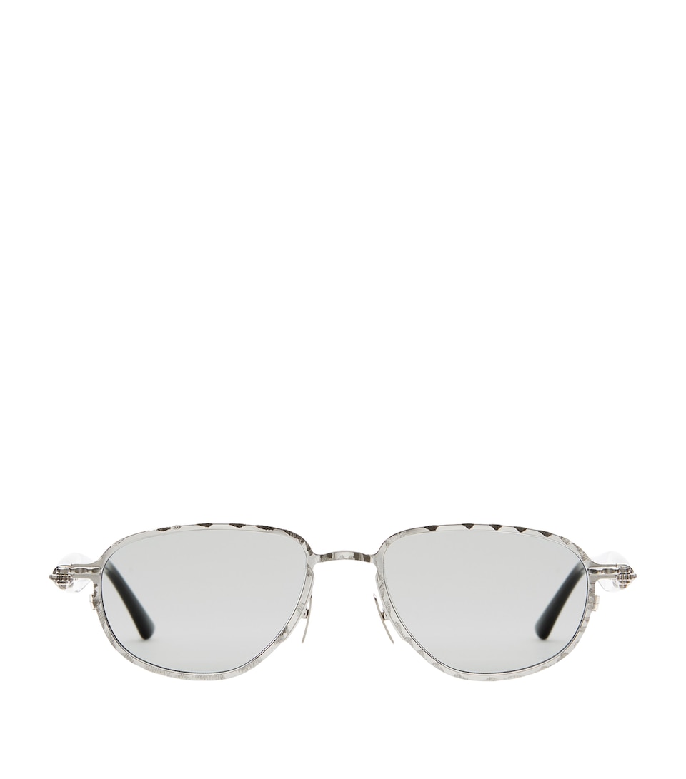 Kuboraum Metal-Acetate Mask J71 Sunglasses Light Grey