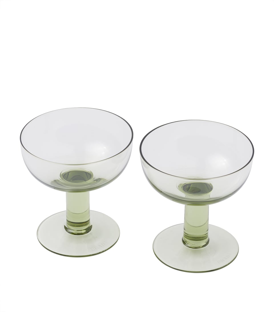 Prada Set of 2 Plinth Champagne Coupes