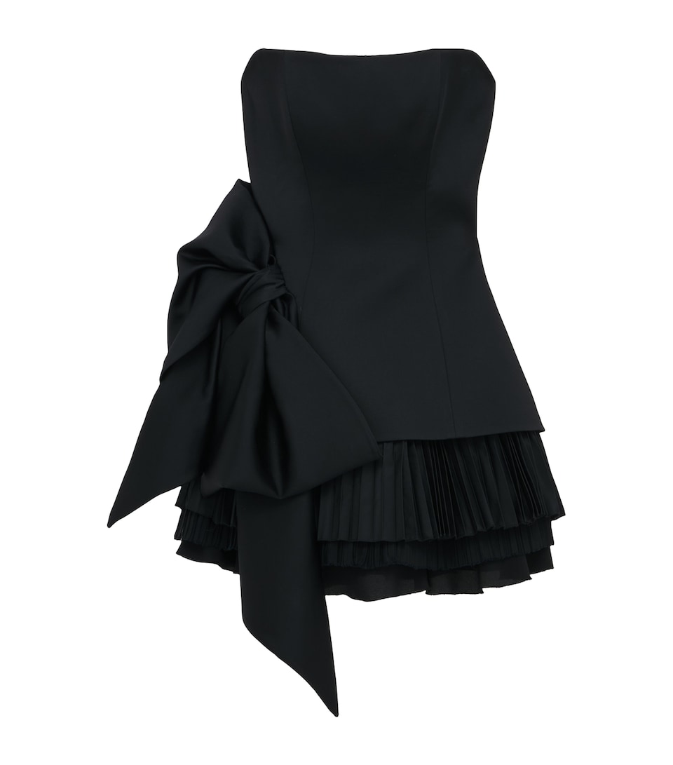 Strapless Side Bow Mini Dress