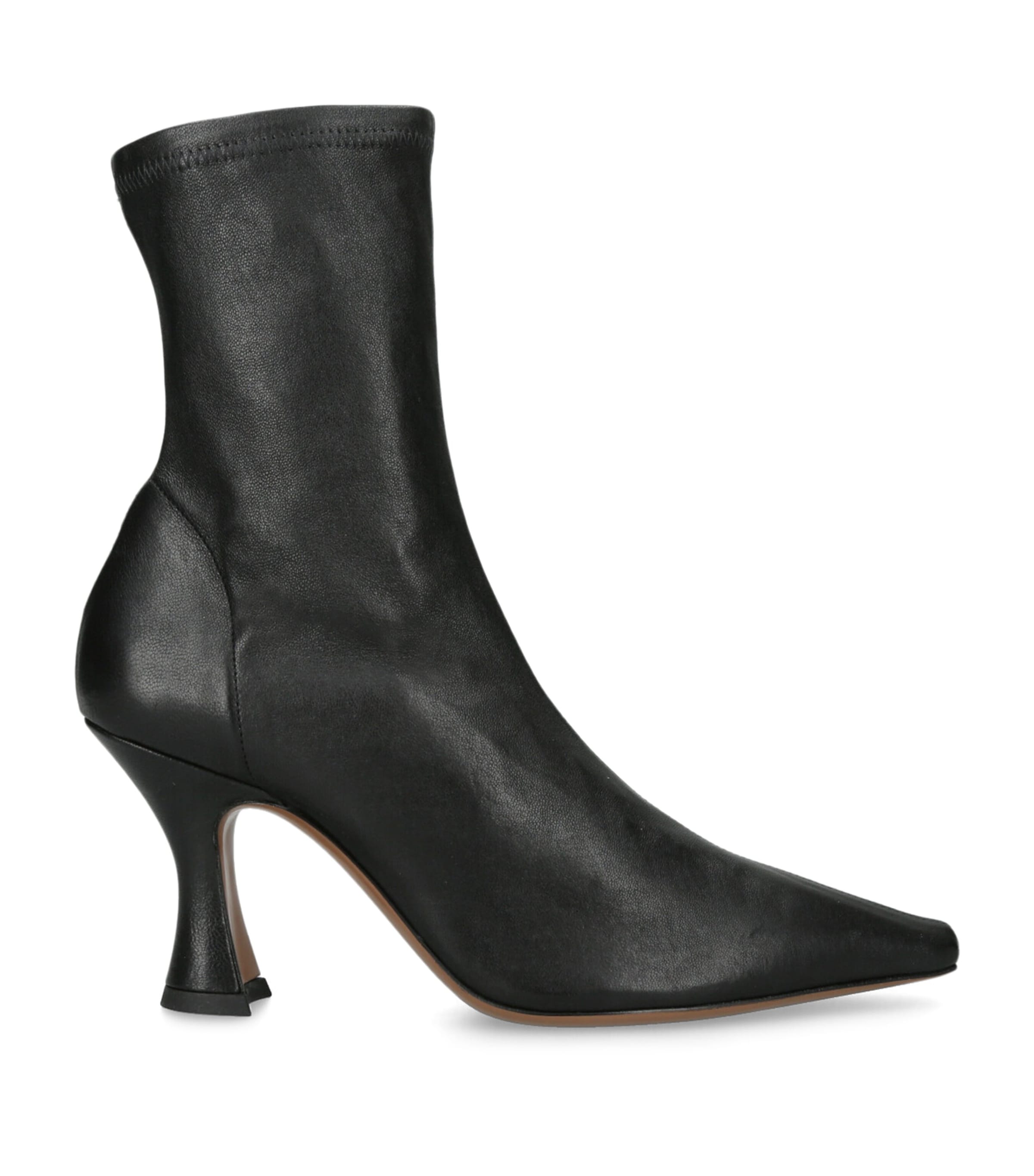 NEOUS Leather Ran Ankle Boots 80 Black