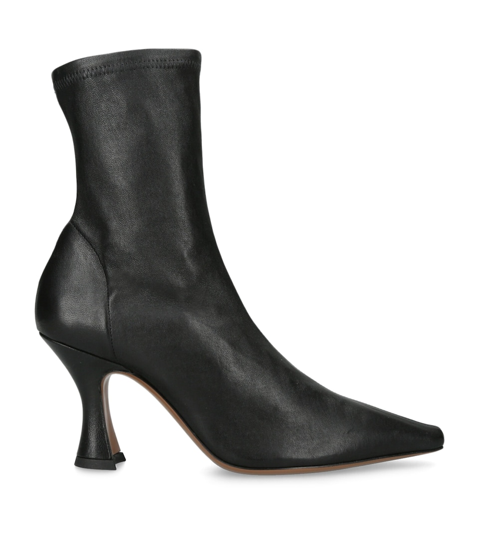 NEOUS Leather Ran Ankle Boots 80 Black