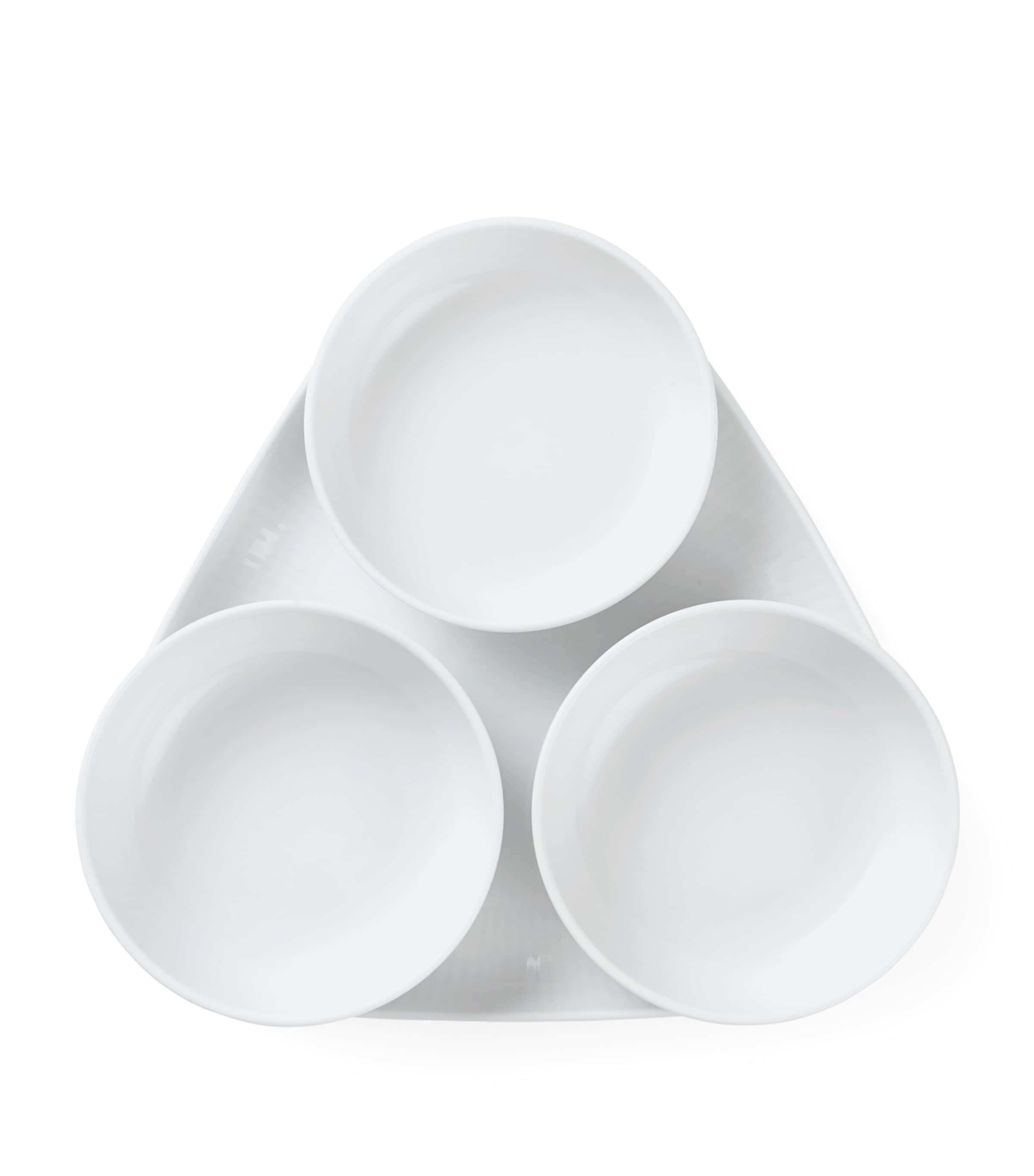 Royal Copenhagen White Fluted Serving Set (Set of 4) White