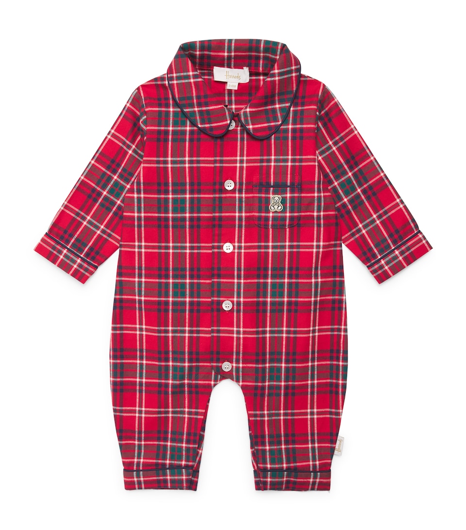Harrods Tartan Playsuit (0-18 Months) Red