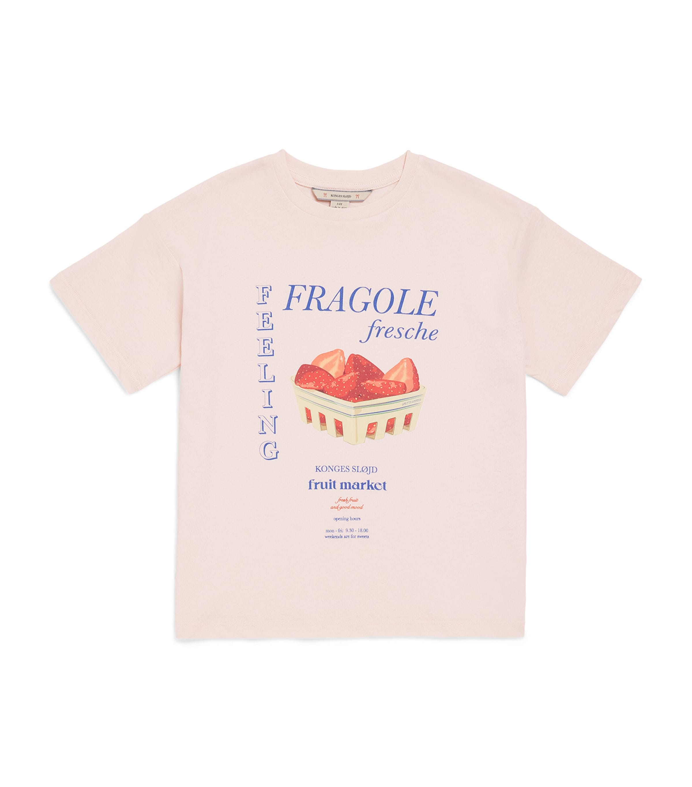 KONGES SLOJD Organic Cotton-Linen Era T-Shirt (3 Months-10 Years) Cerole