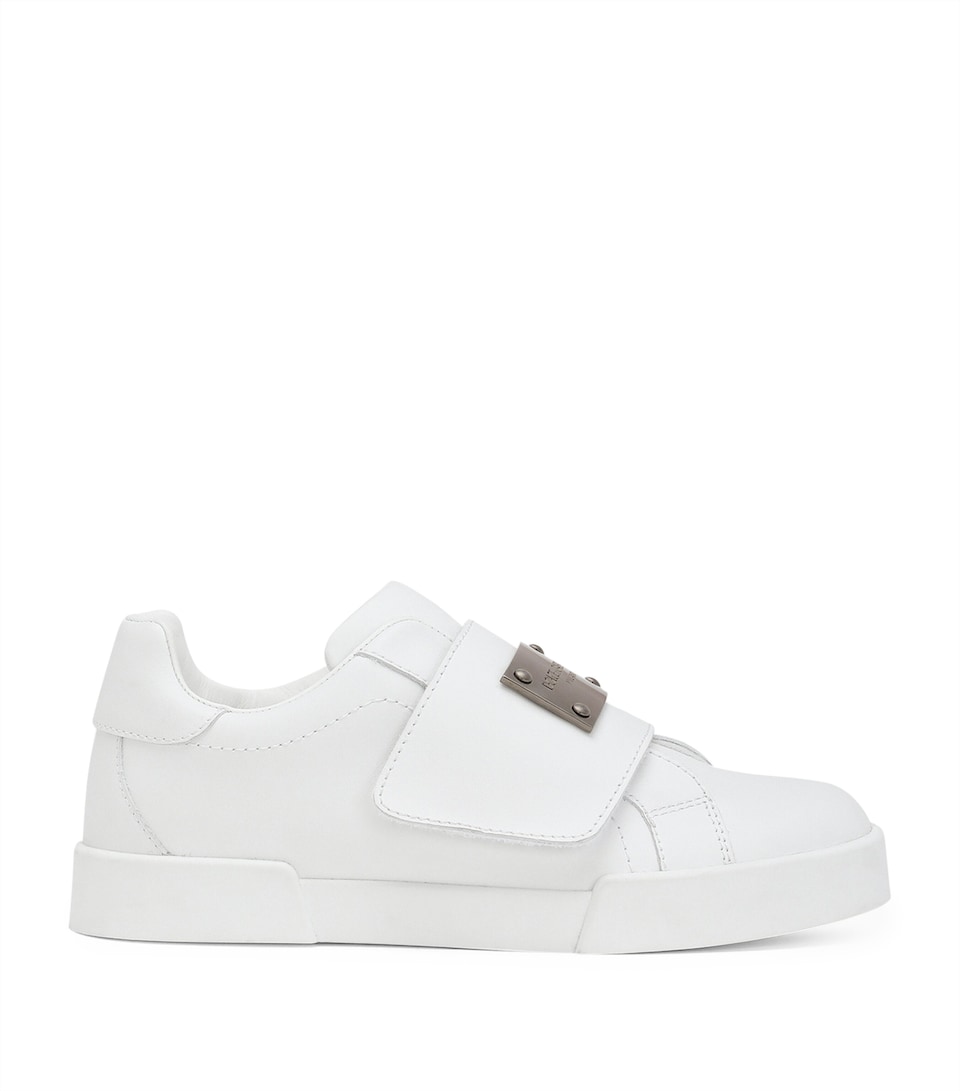 Leather Logo Sneakers