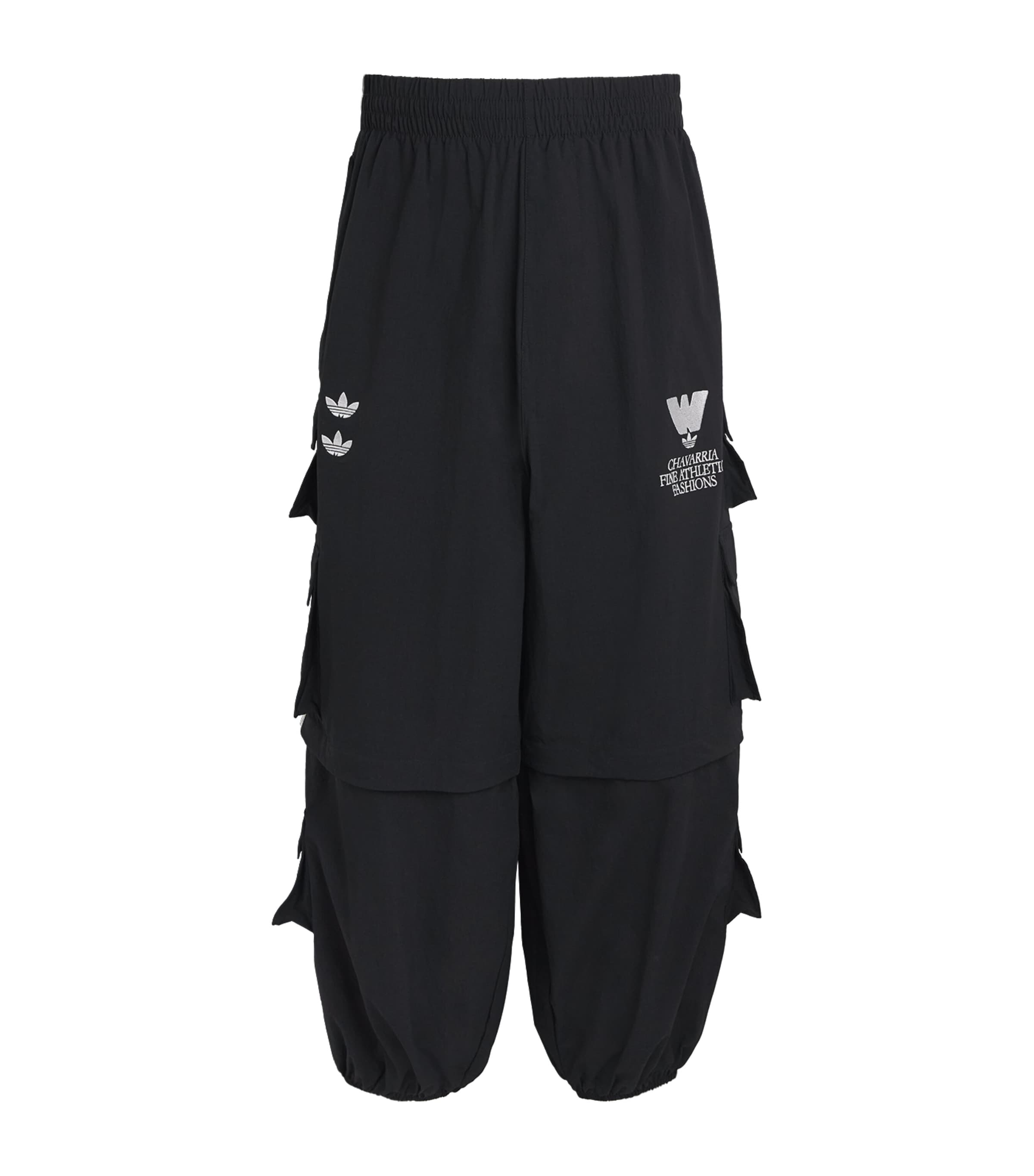 Willy Chavarria Mens x adidas Originals Cargo Trousers Black