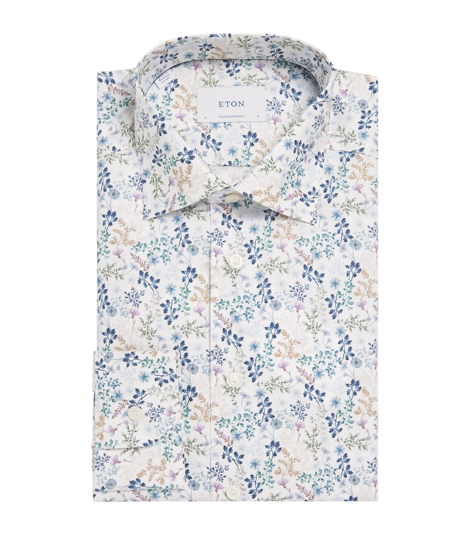 Cotton Twill Printed Contemporary Fit Shirt