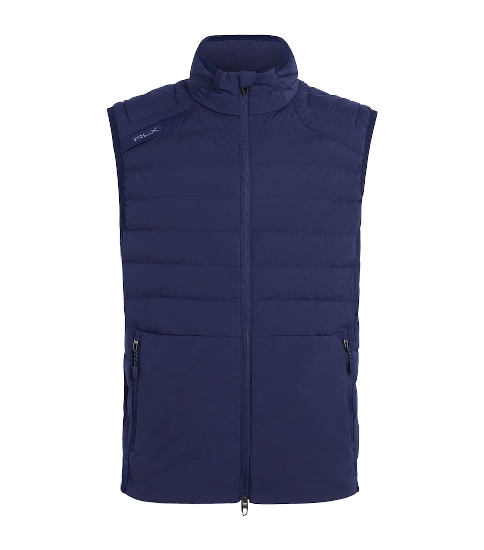 RLX Ralph Lauren Mens Quilted Gilet Refined Navy