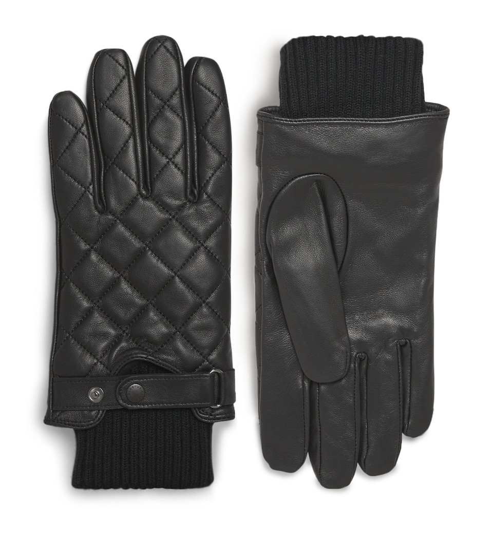 Quilted Leather Gloves