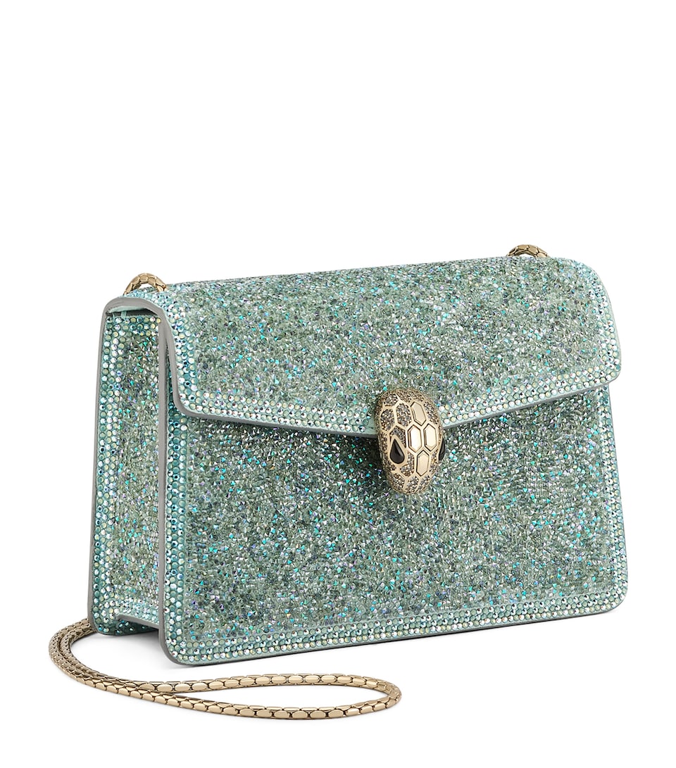 Bvlgari Mini Serpenti Forever Cross-Body Bag Turquoise