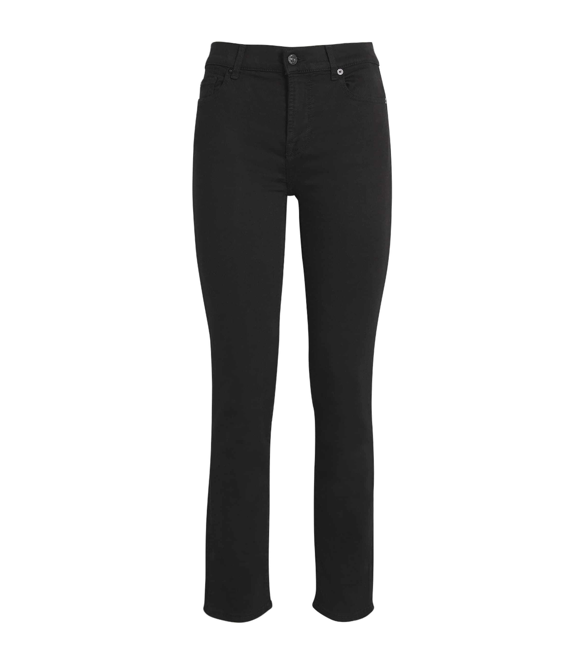 7 For All Mankind Womens B(Air) Roxanne Slim Jeans Black
