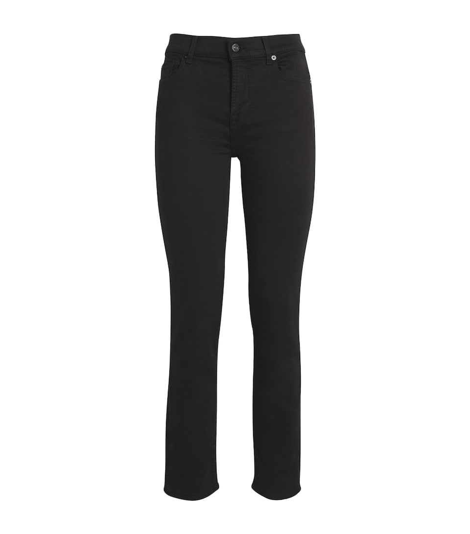 7 For All Mankind Womens B(Air) Roxanne Slim Jeans Black