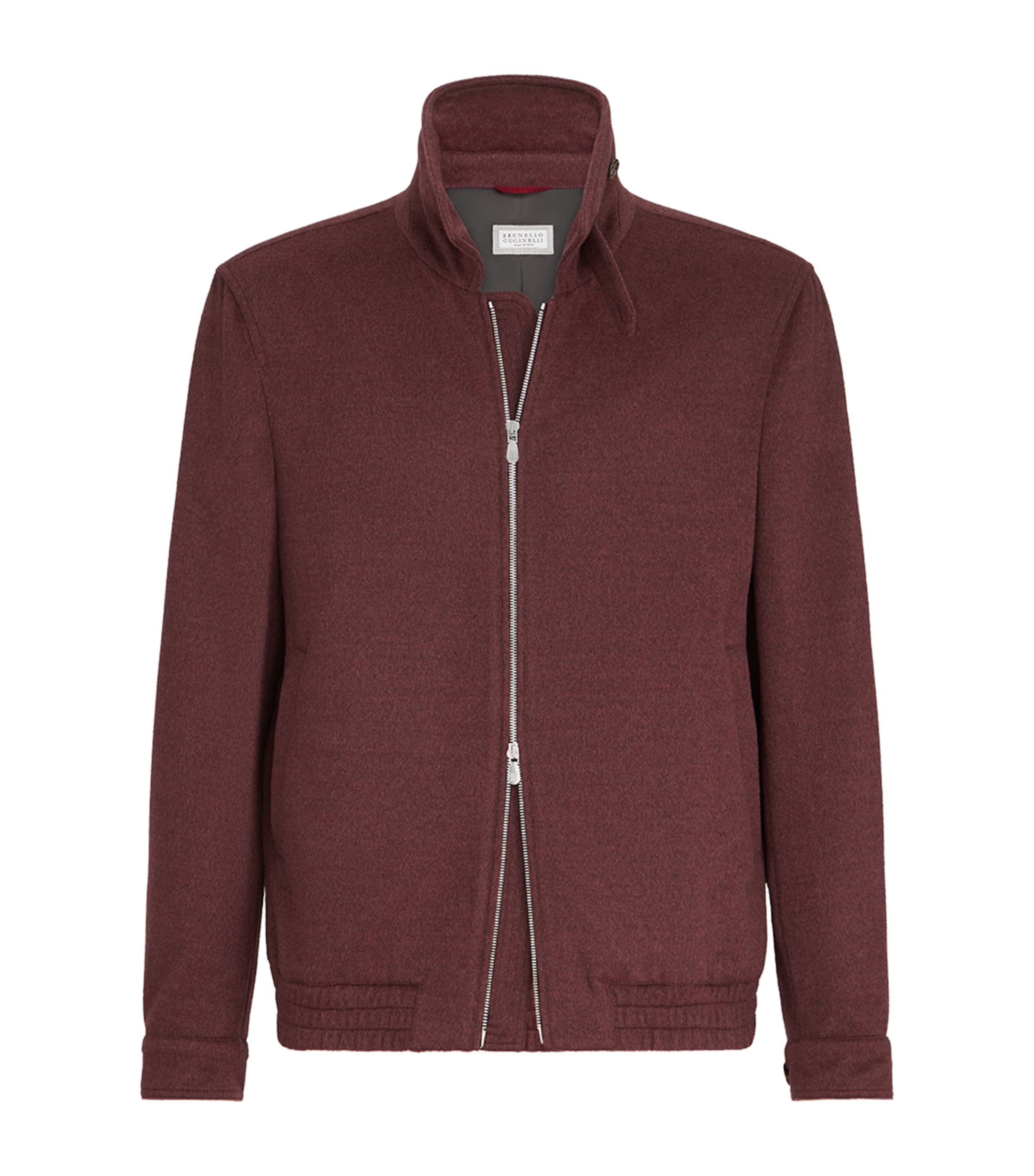 Brunello Cucinelli Mens Virgin Wool Bomber Jacket