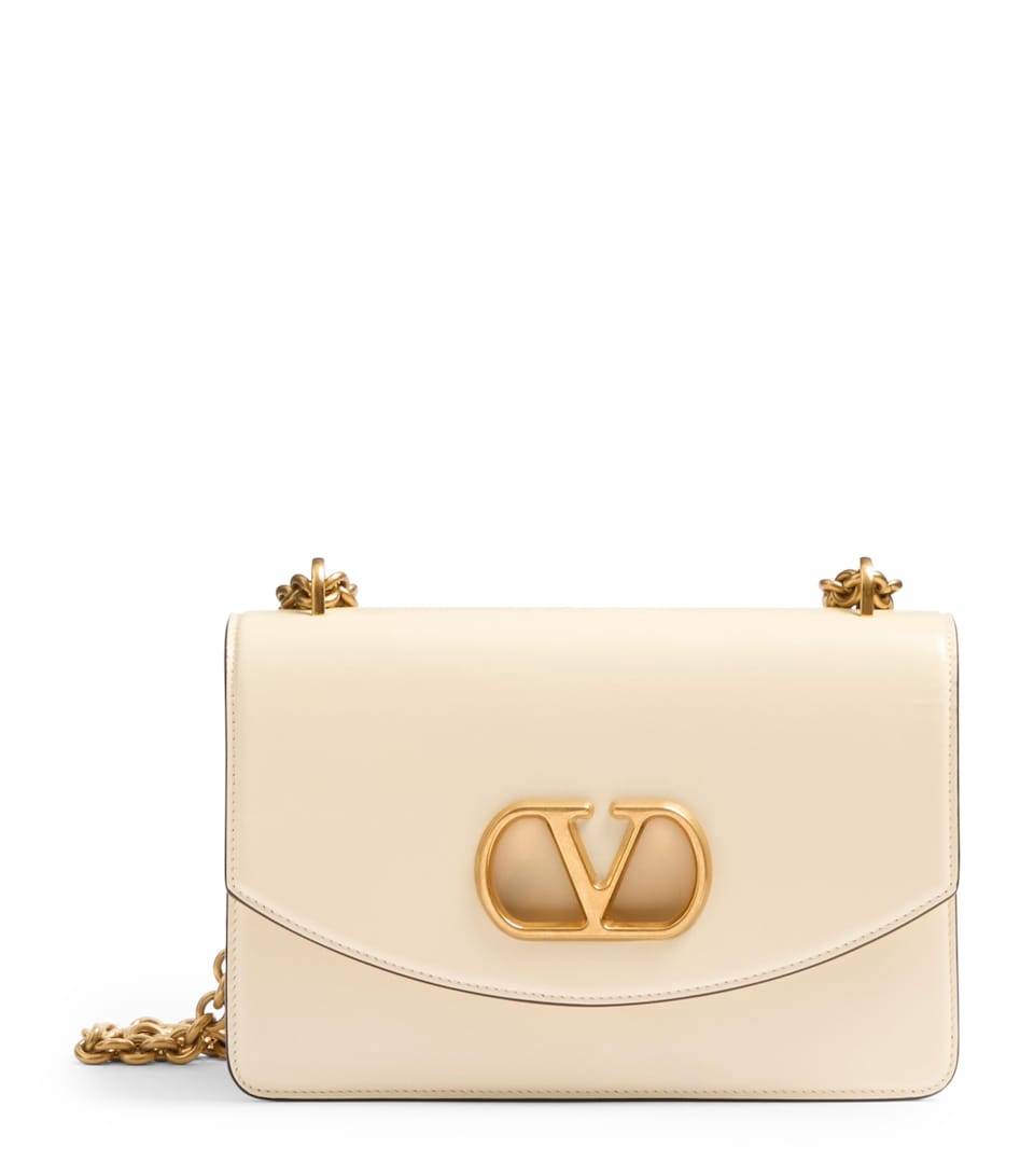 Calf Leather Vain Shoulder Bag