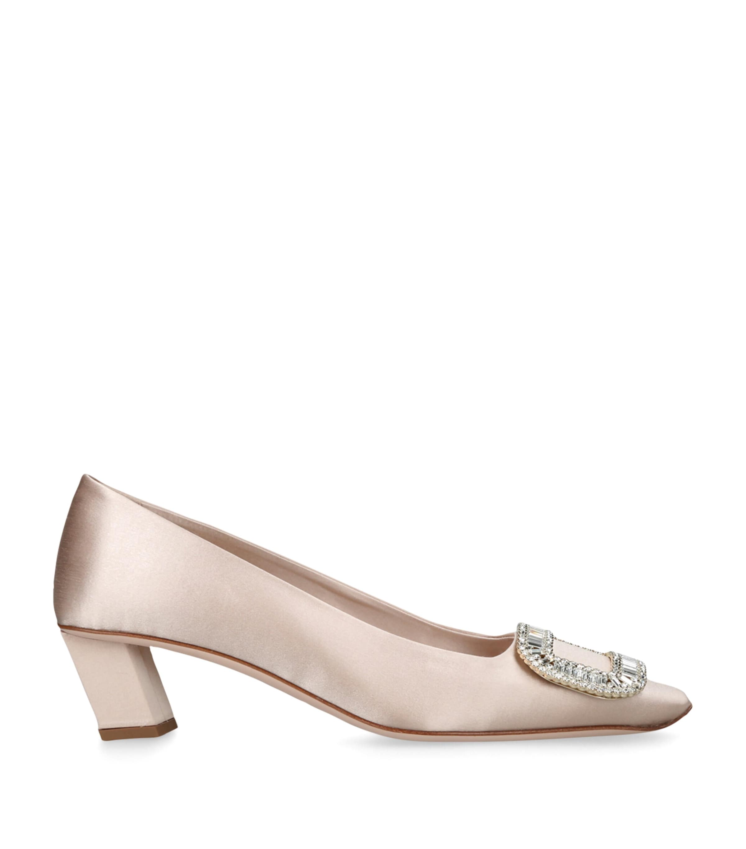 Satin Belle Vivier Pumps 45