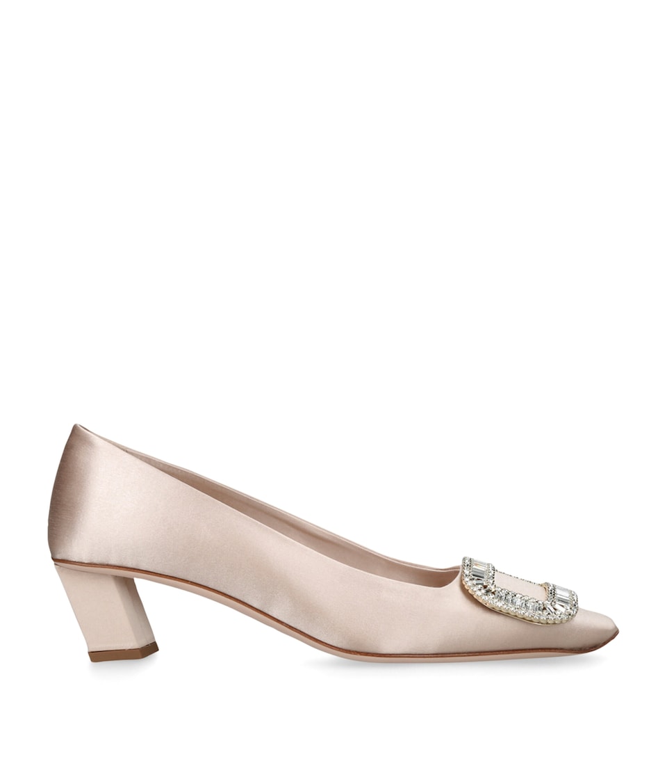 Satin Belle Vivier Pumps 45