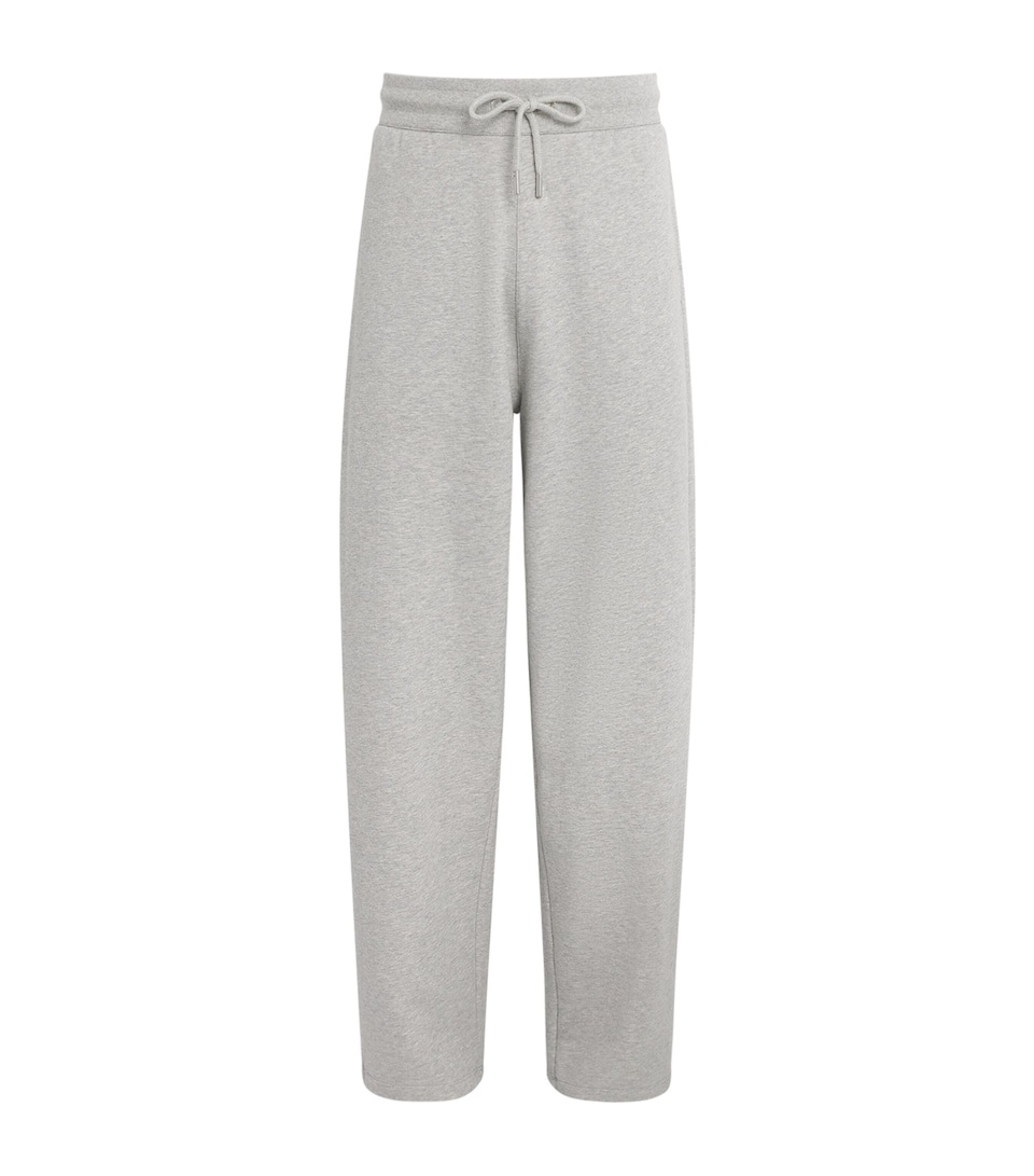 AMI Paris Mens Cotton Ami de Coeur Sweatpants Gris Cndre Chne