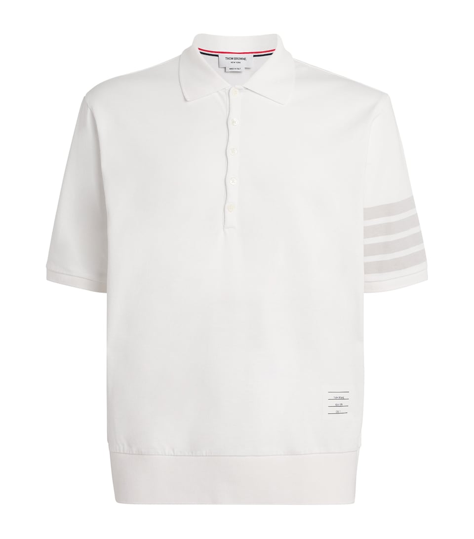 Cotton 4-Bar Polo Shirt