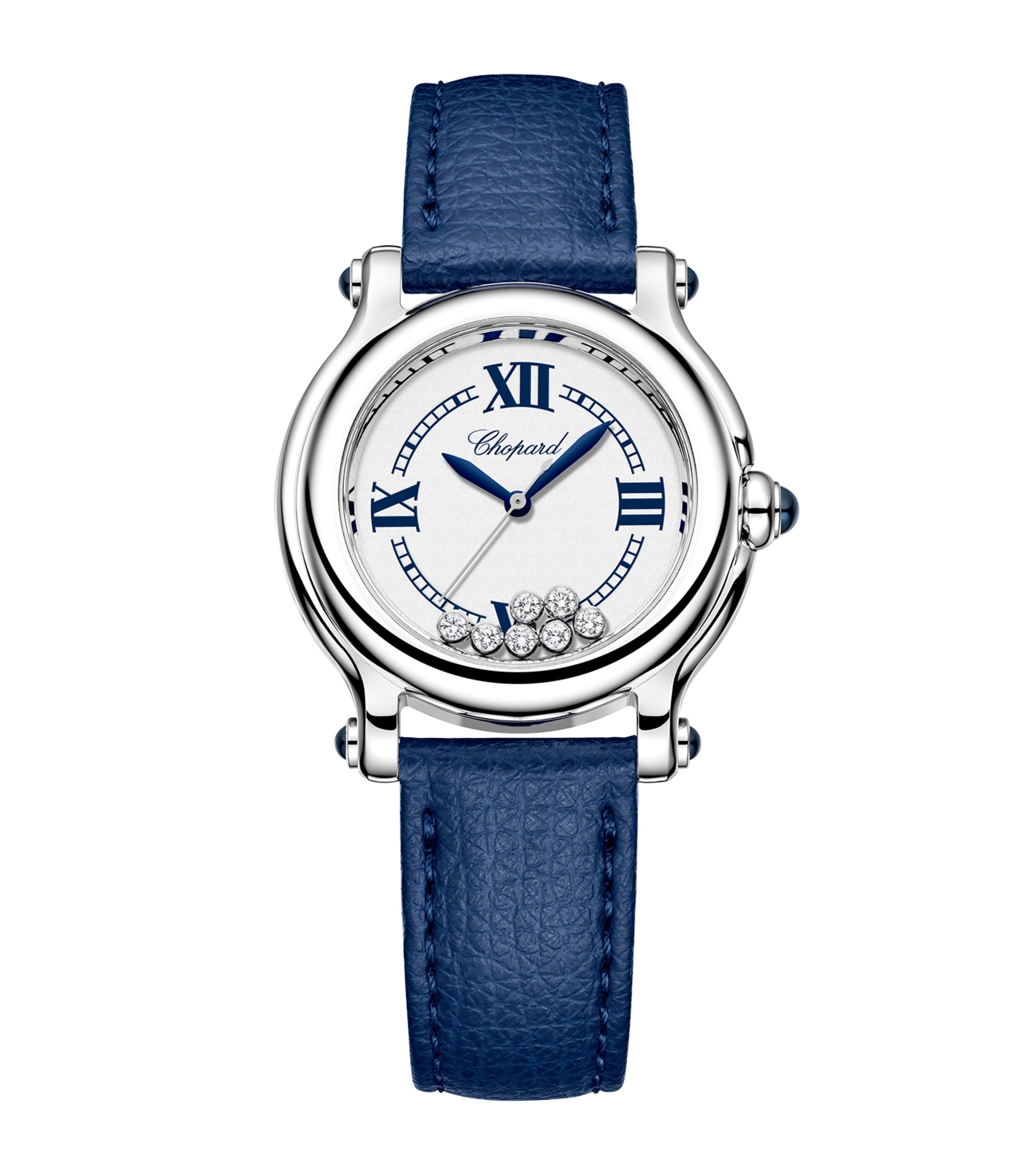 Chopard Stainless Steel and Diamond Happy Sport Watch 33mm Stainless Steel