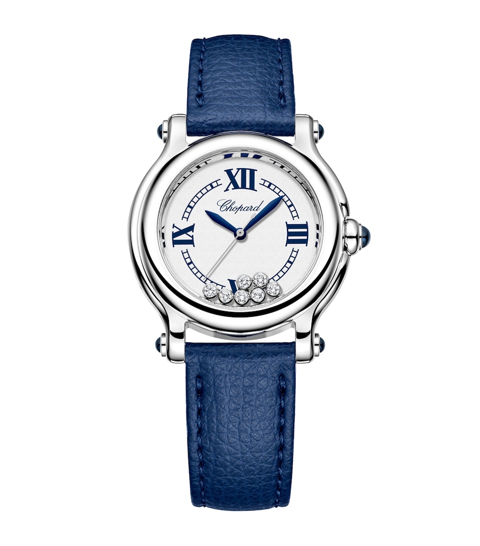 Chopard Stainless Steel and Diamond Happy Sport Watch 33mm Stainless Steel