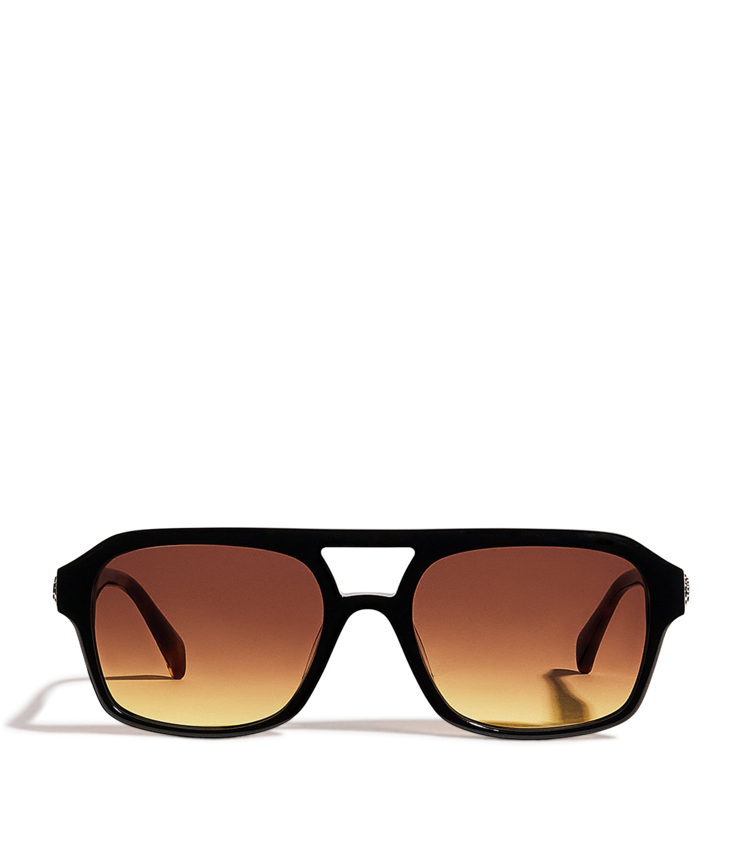 Acetate Square Aviator Sunglasses