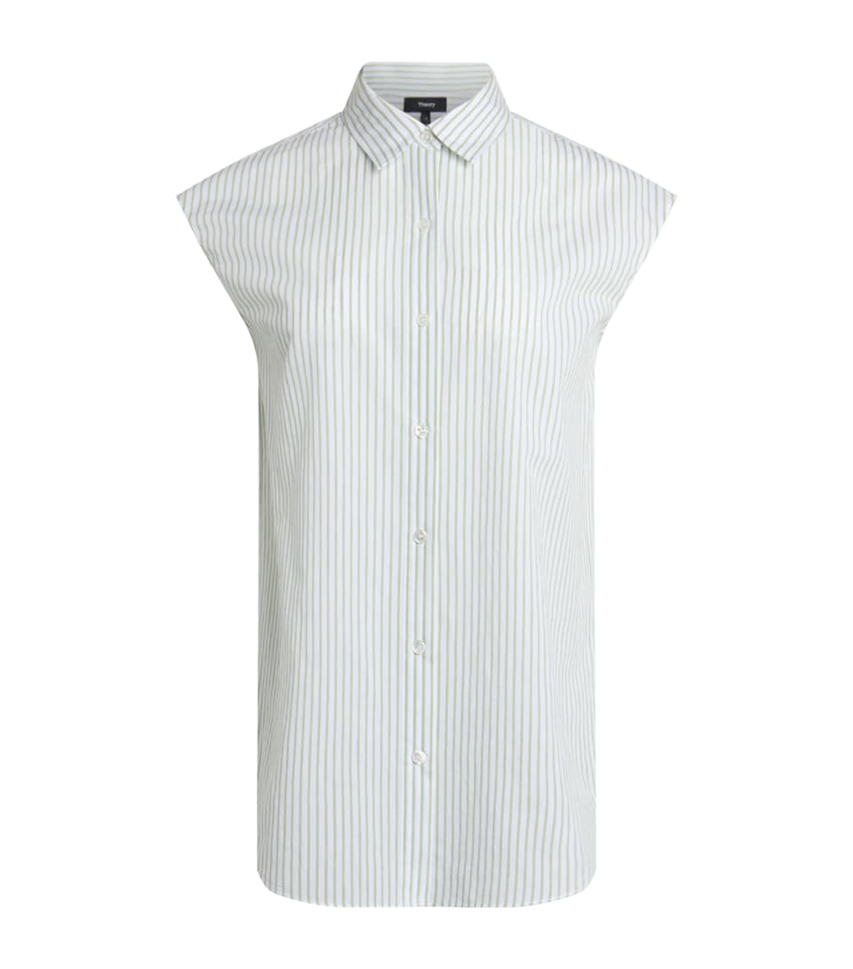 Stripe Sleeveless Shirt