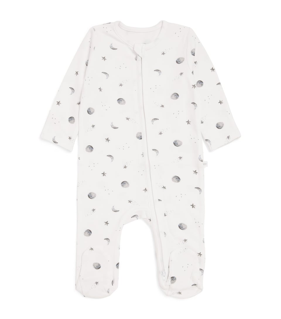 Rosa & Blue Starlit Moon All-In-One (3-6 Months) White