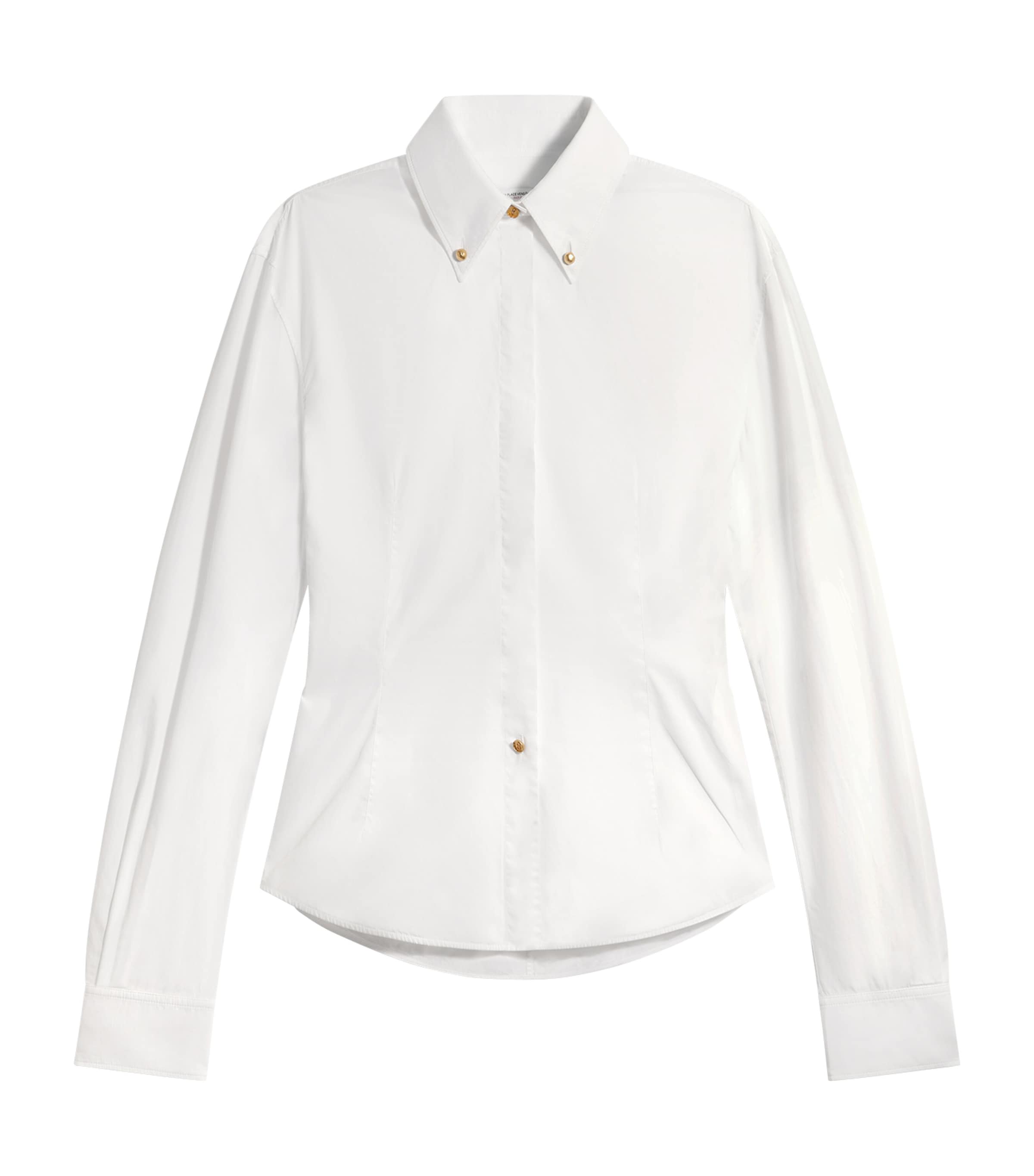 Silk Fitted Button-Down Shirt