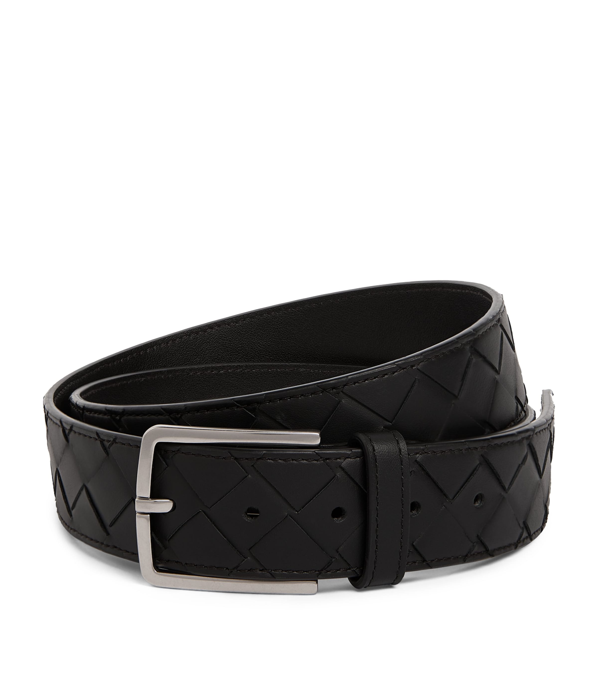 Leather Intrecciato Belt