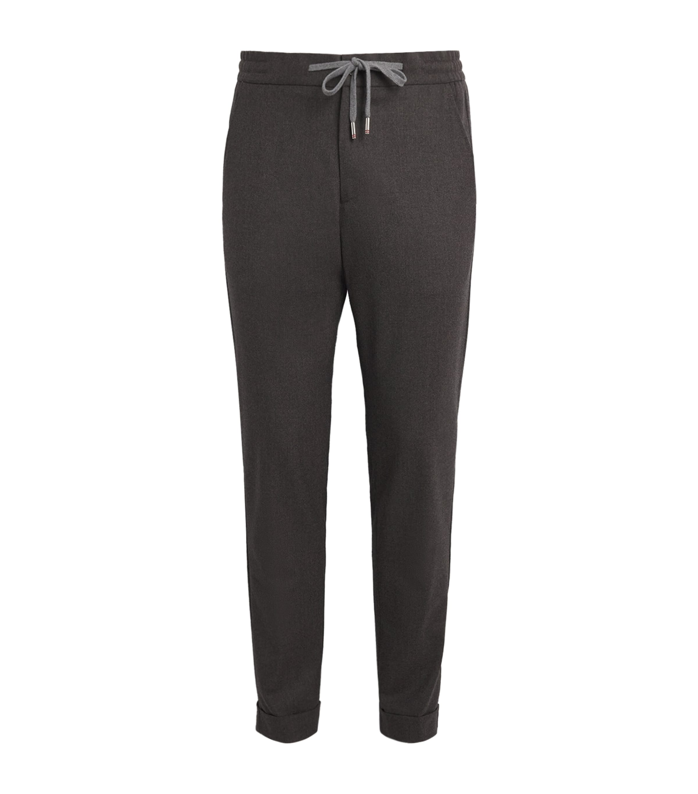 Marco Pescarolo Womens Cashmere Drawstring Trousers Brown