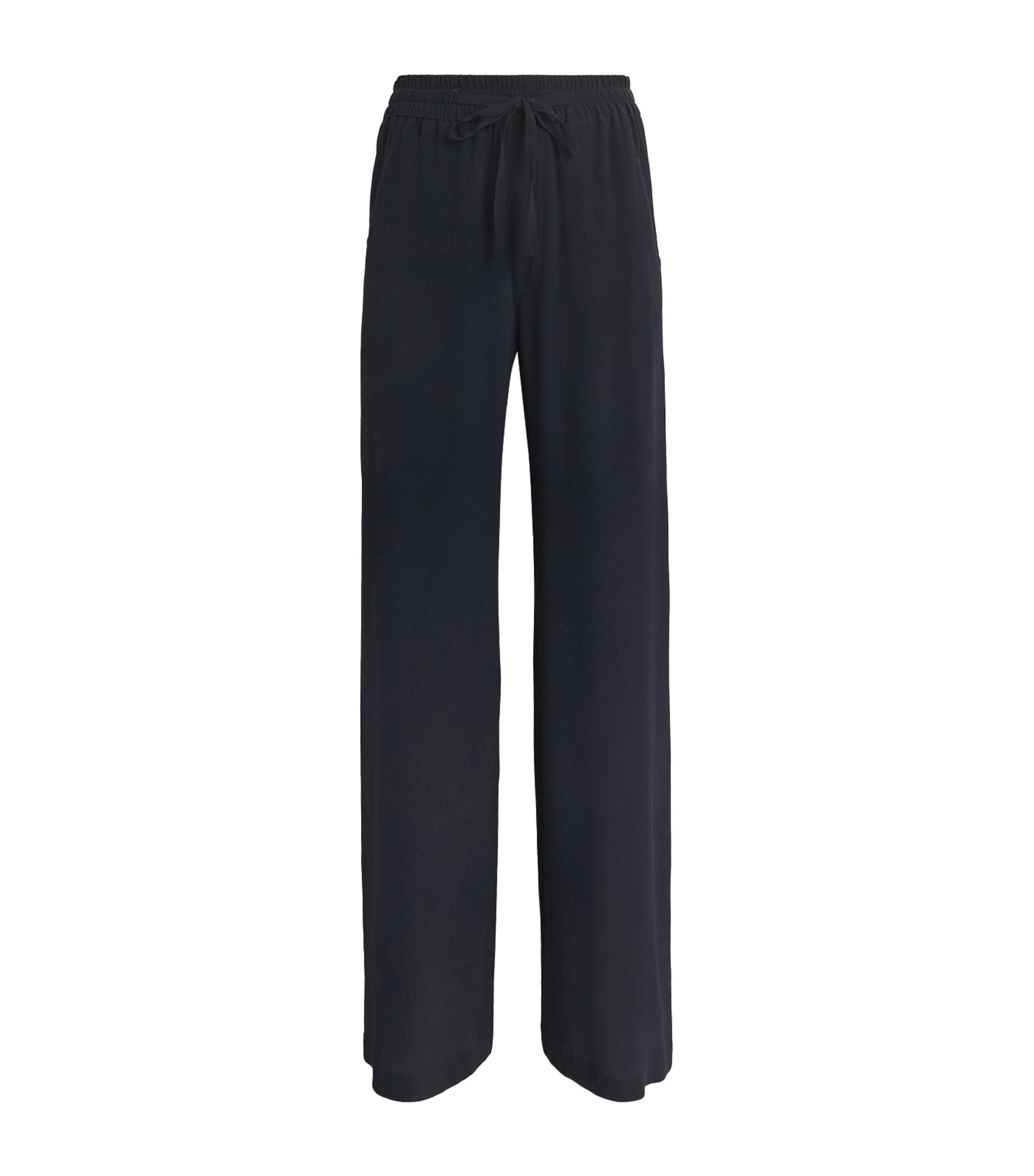 Silk Shirred Trousers