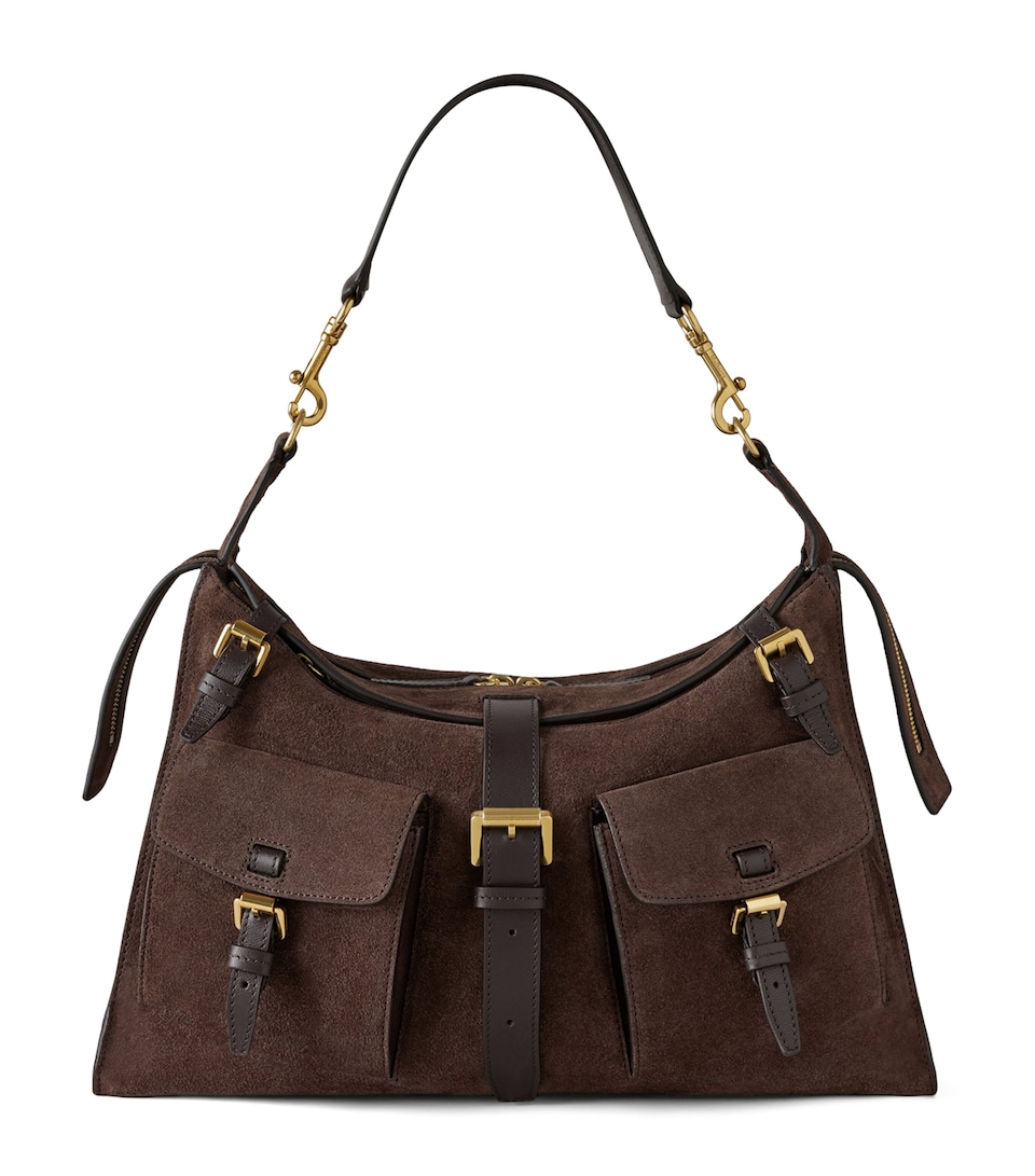 Suede Roxanne Shoulder Bag