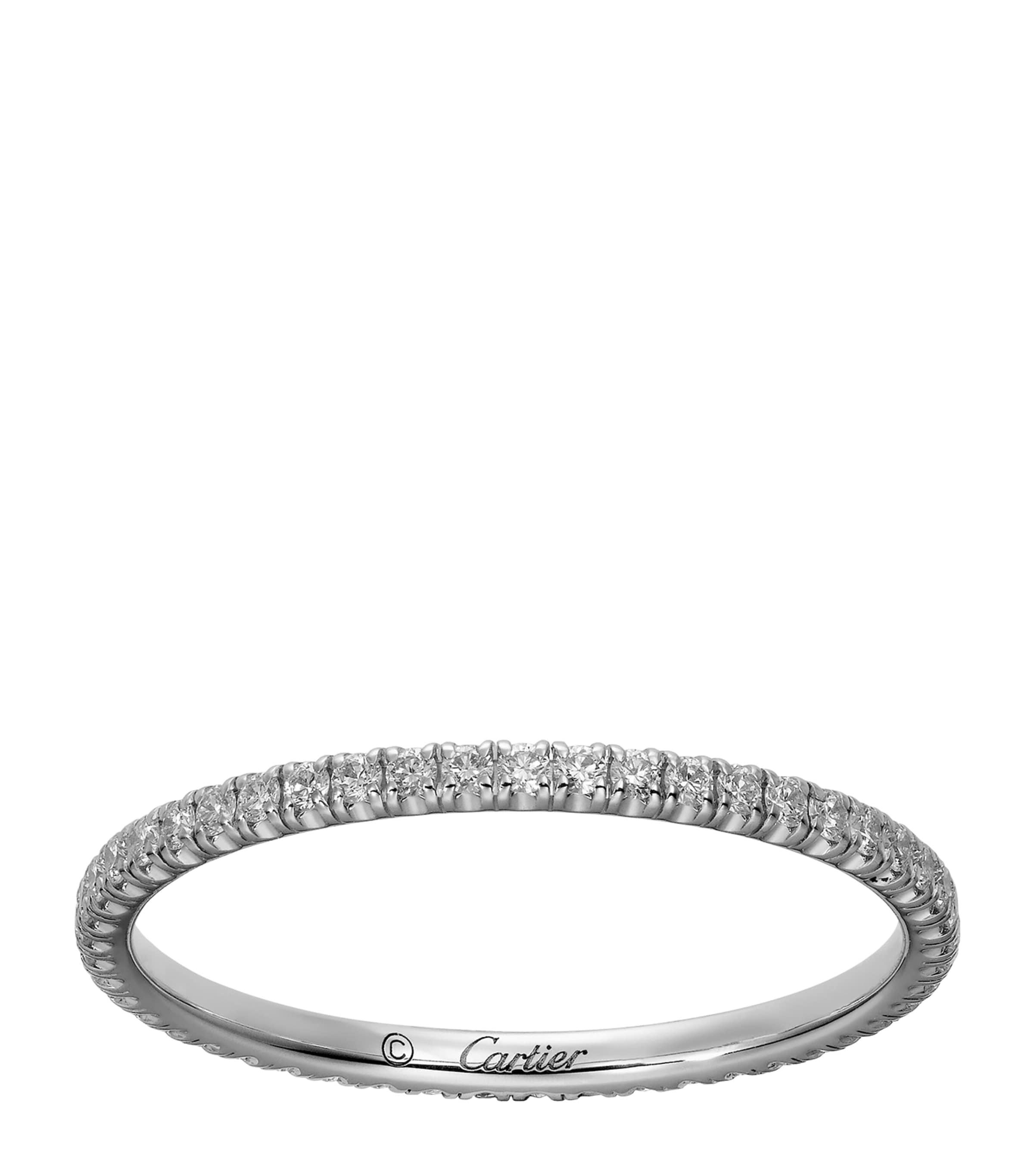 White Gold and Diamond Étincelle de Cartier Wedding Band