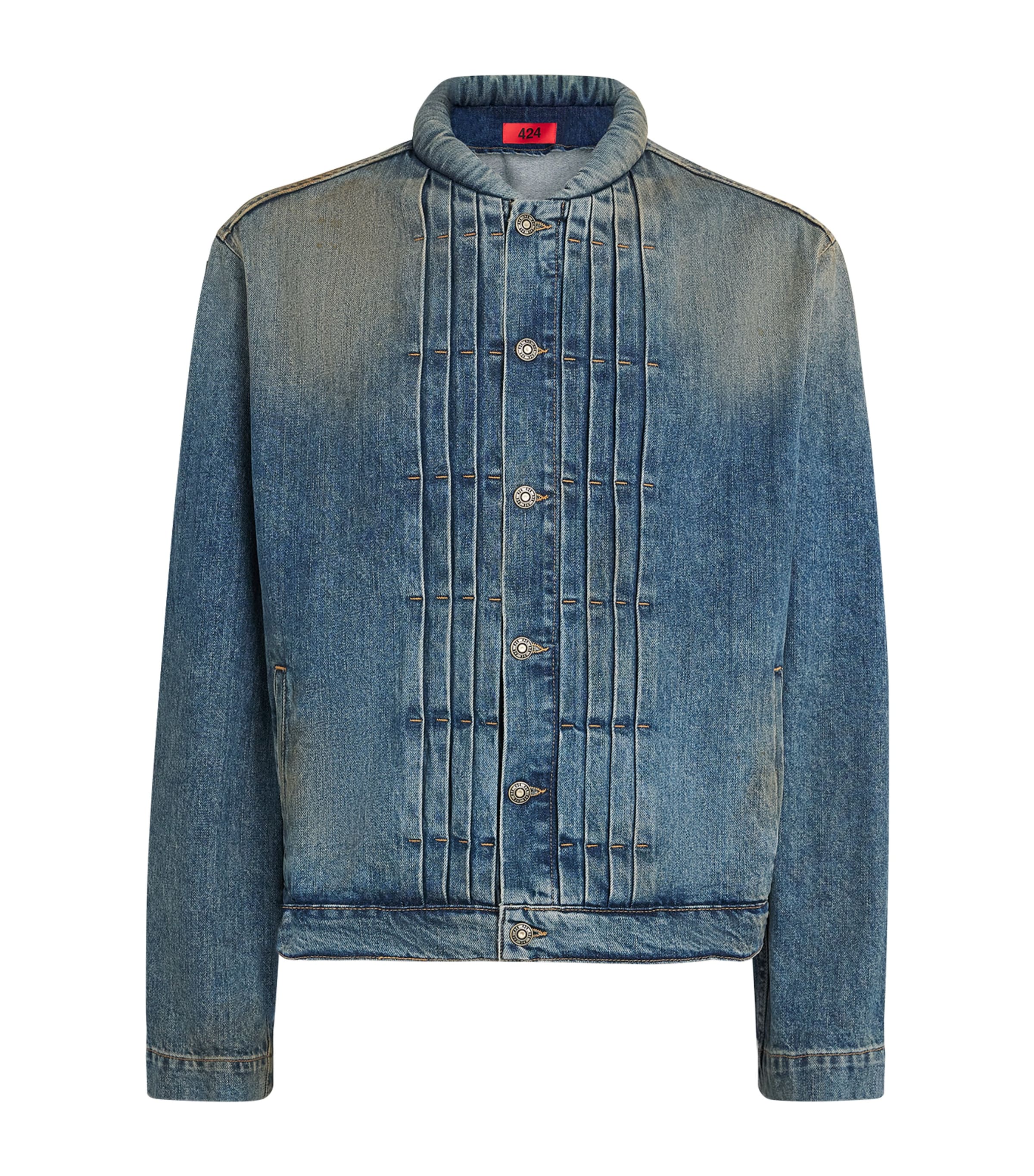 424 Mens Collection Trucker Denim Jacket Jap Wash