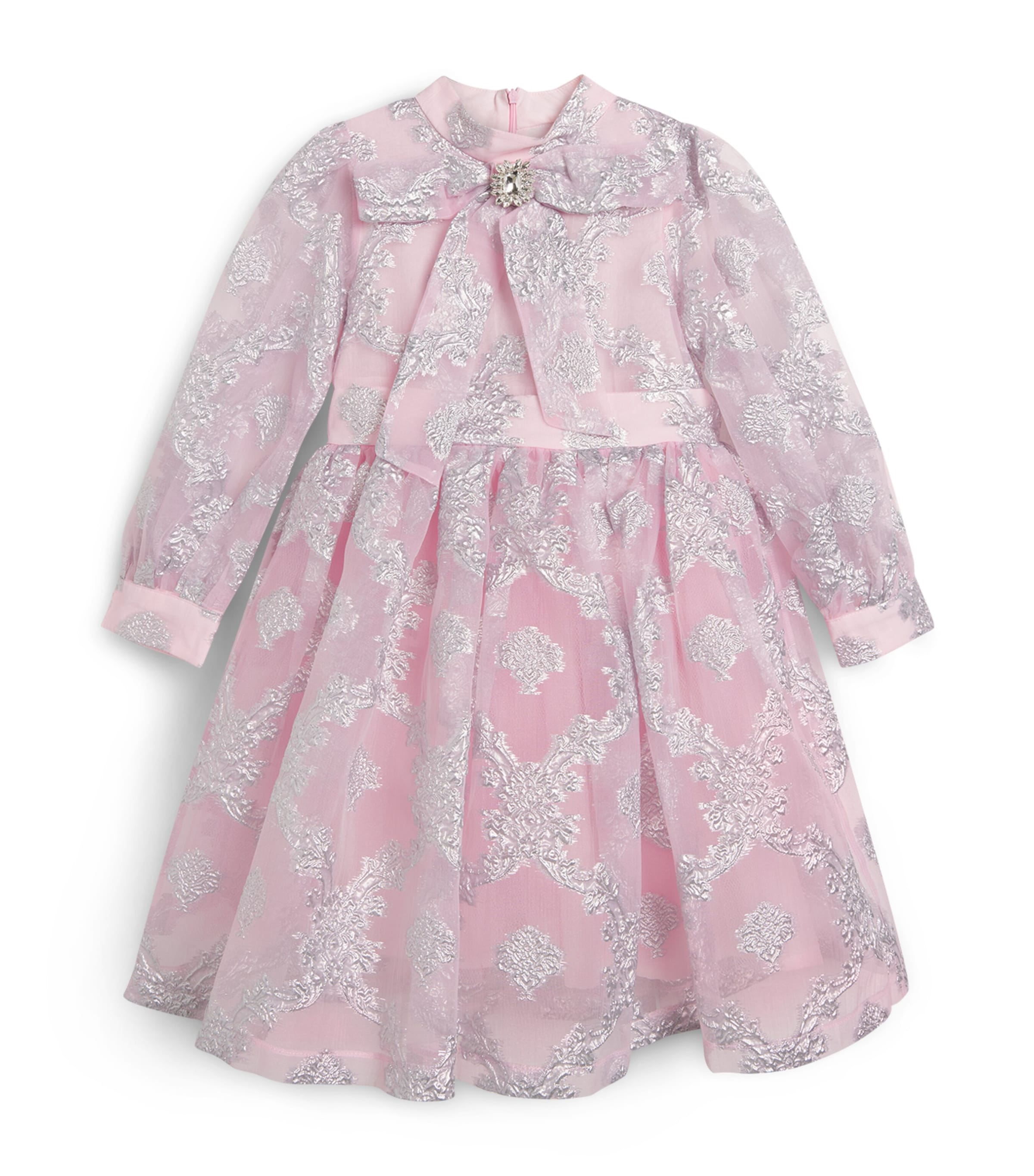 Mama Luma Jacquard Dress (3-12 Years) Pink