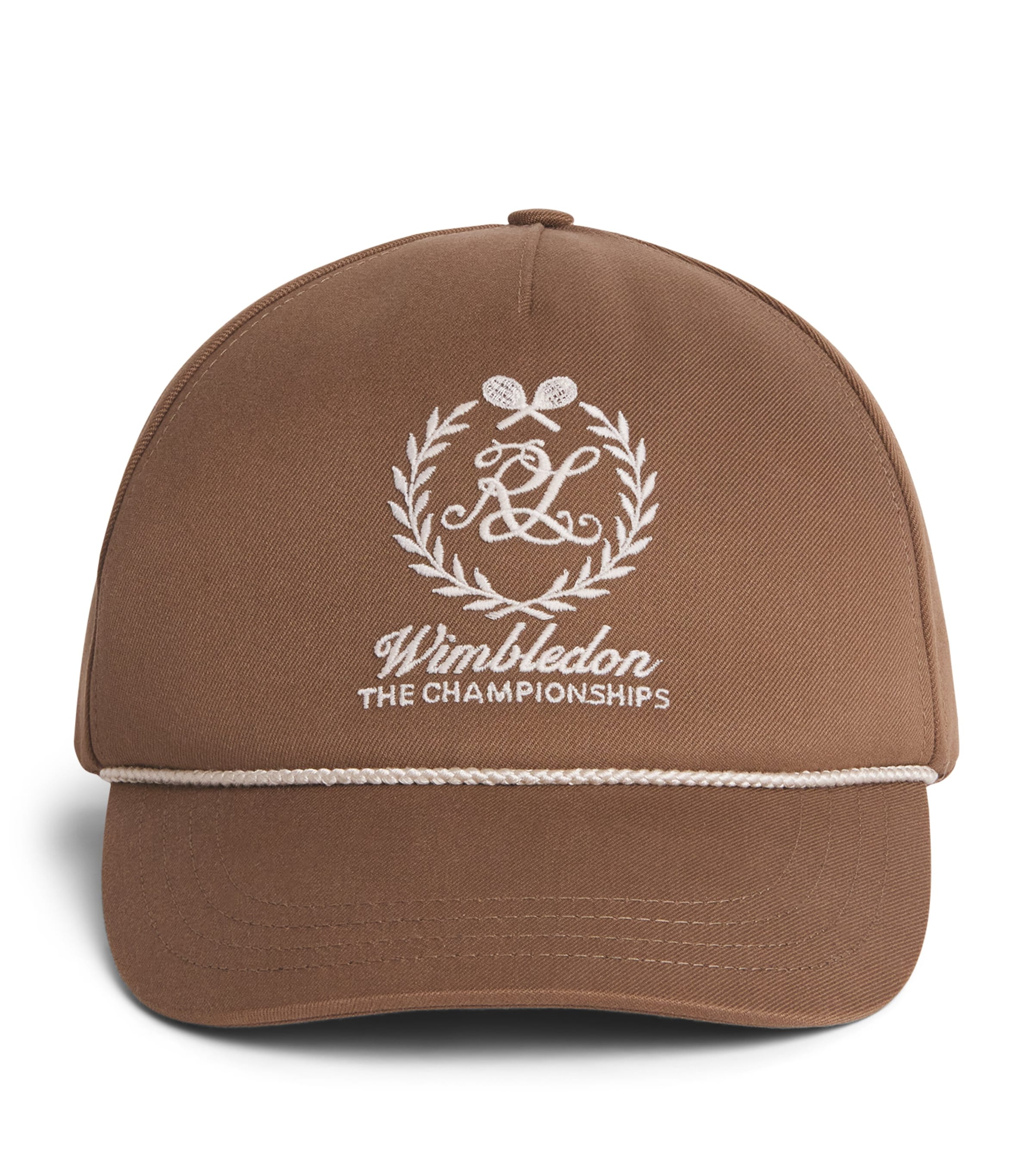 Ralph Lauren Purple Label x Wimbledon Silk Baseball Cap Soft Mocha