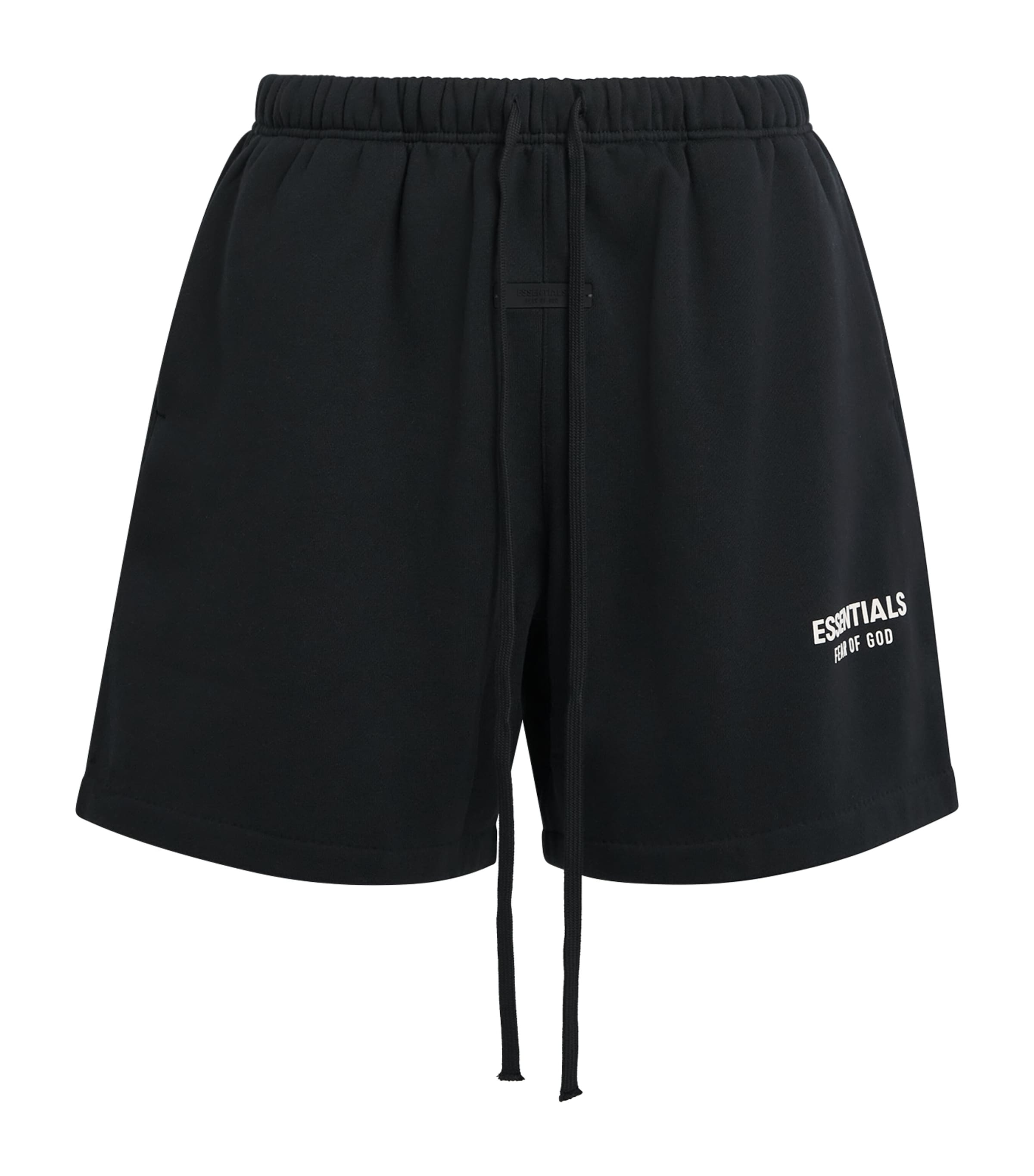 FEAR OF GOD ESSENTIALS Mens Logo Classic Sweatshorts Vintage Black